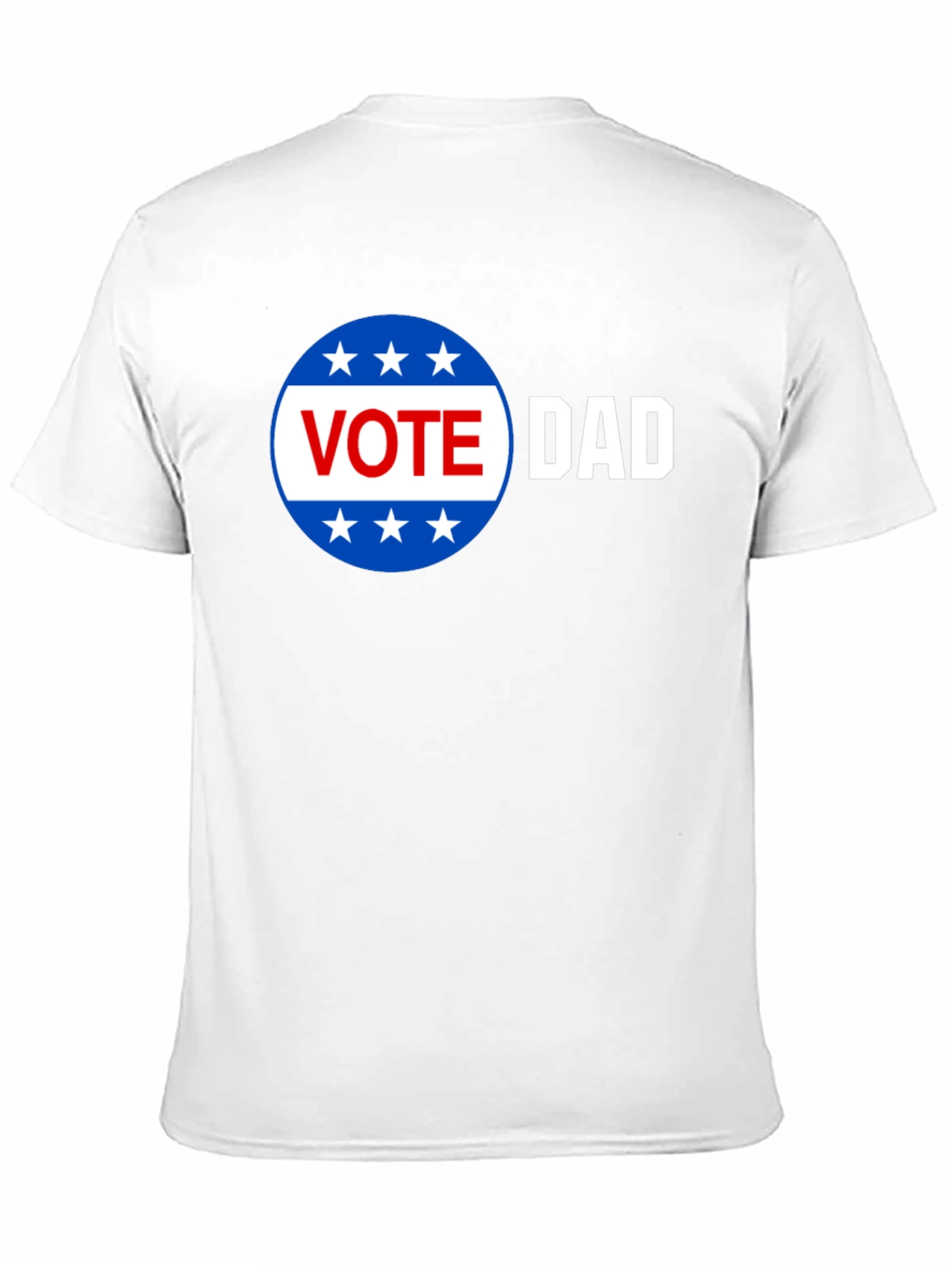 Vote Dad Graphic Print Crew Neck Tee