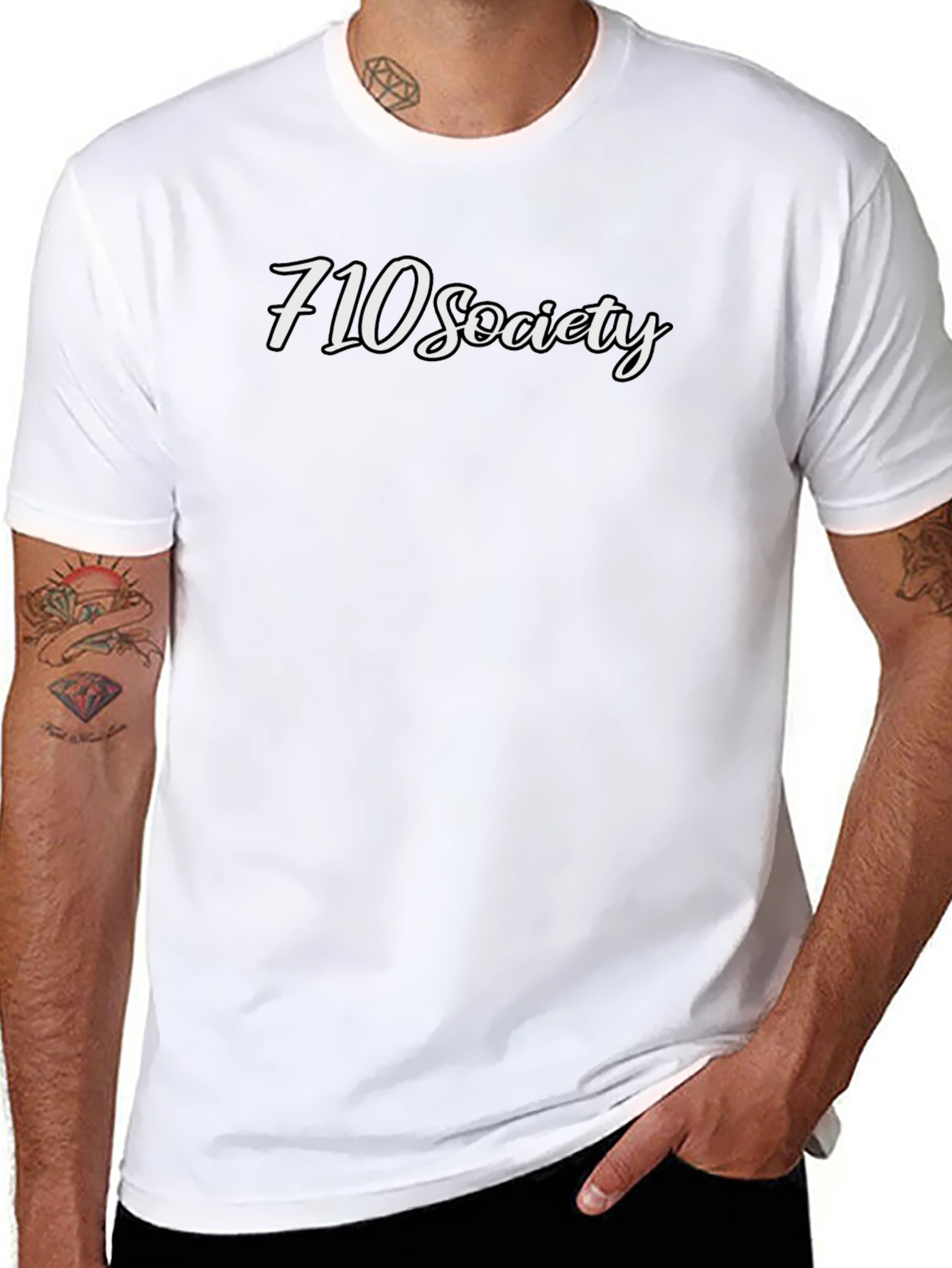 710 Society Graphic Tee - Modern Casual Style