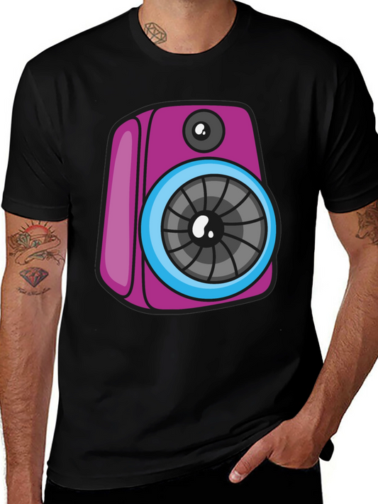 Funky Speaker Graphic Tee - Black