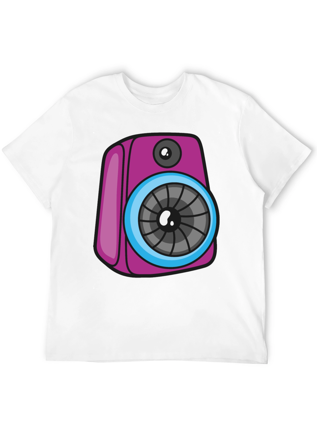 Funky Speaker Graphic Tee - Black
