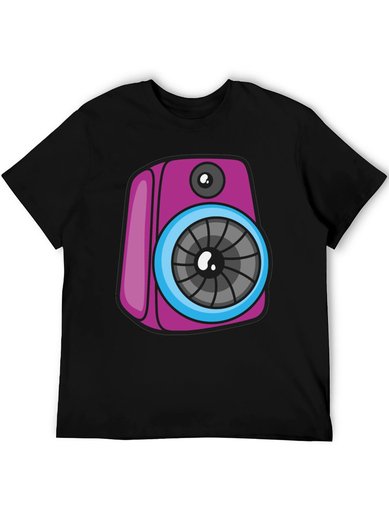 Funky Speaker Graphic Tee - Black