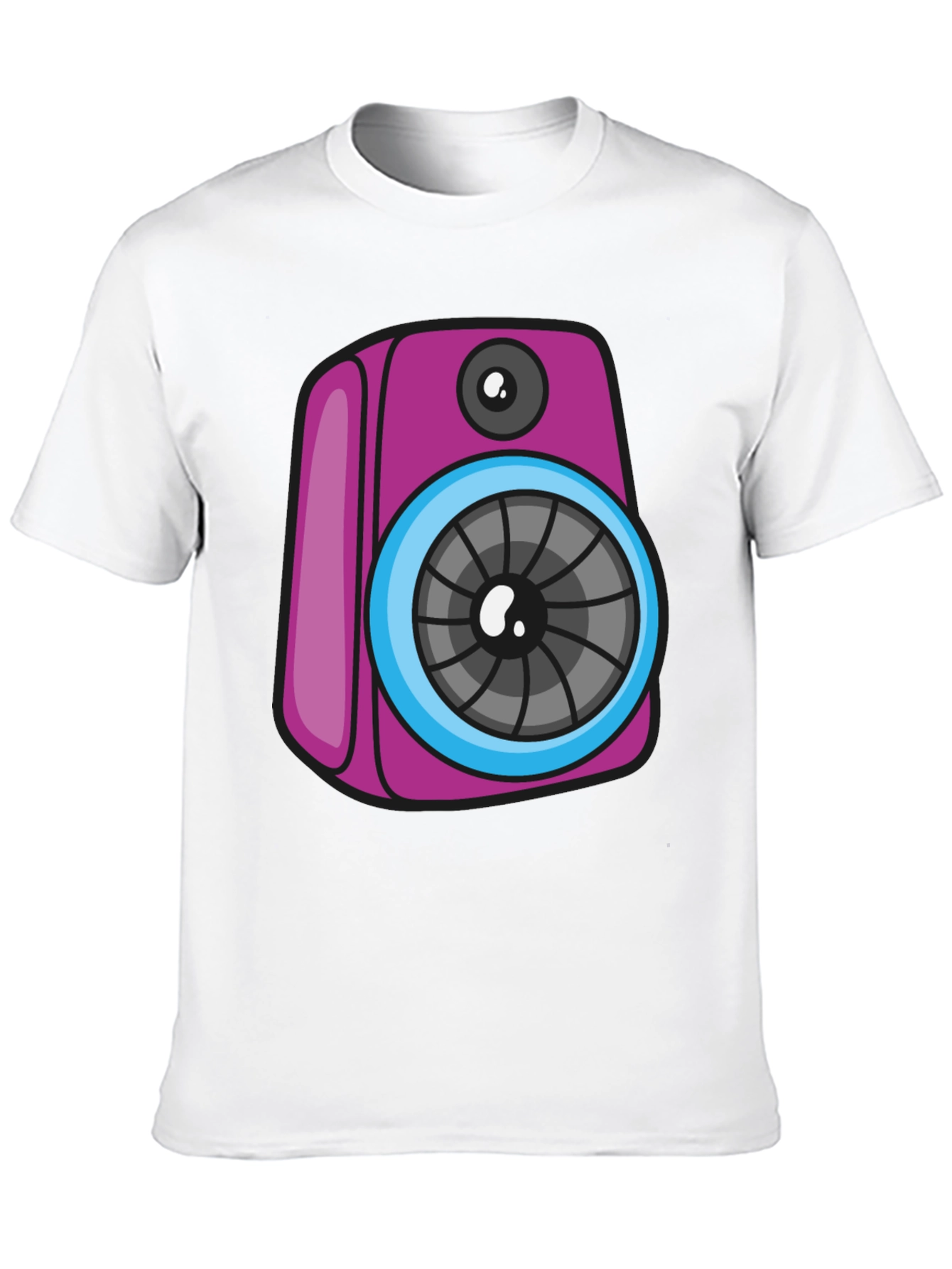 Funky Speaker Graphic Tee - Black