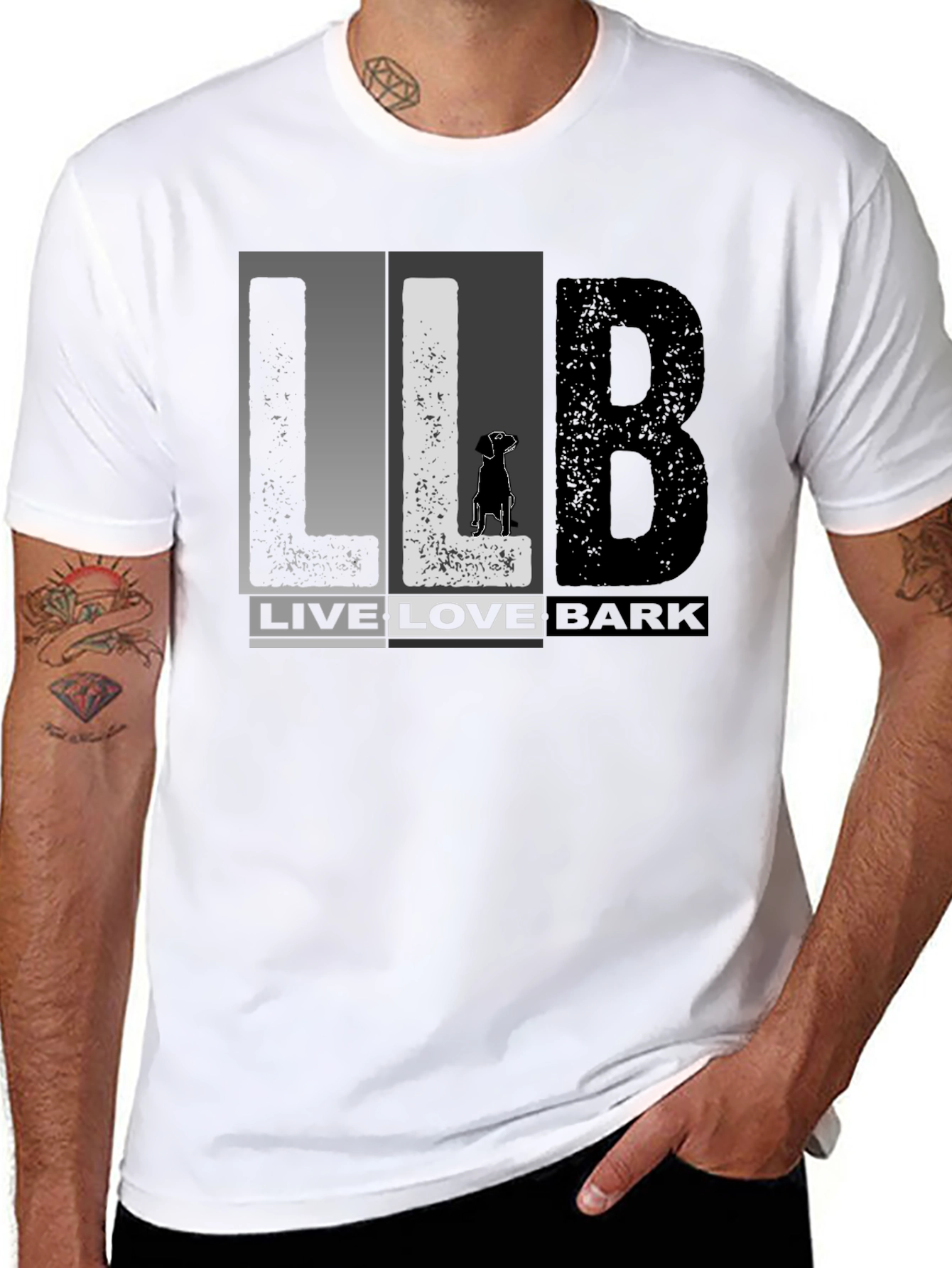 Live Love Bark T-Shirt - Dog Lover Tee