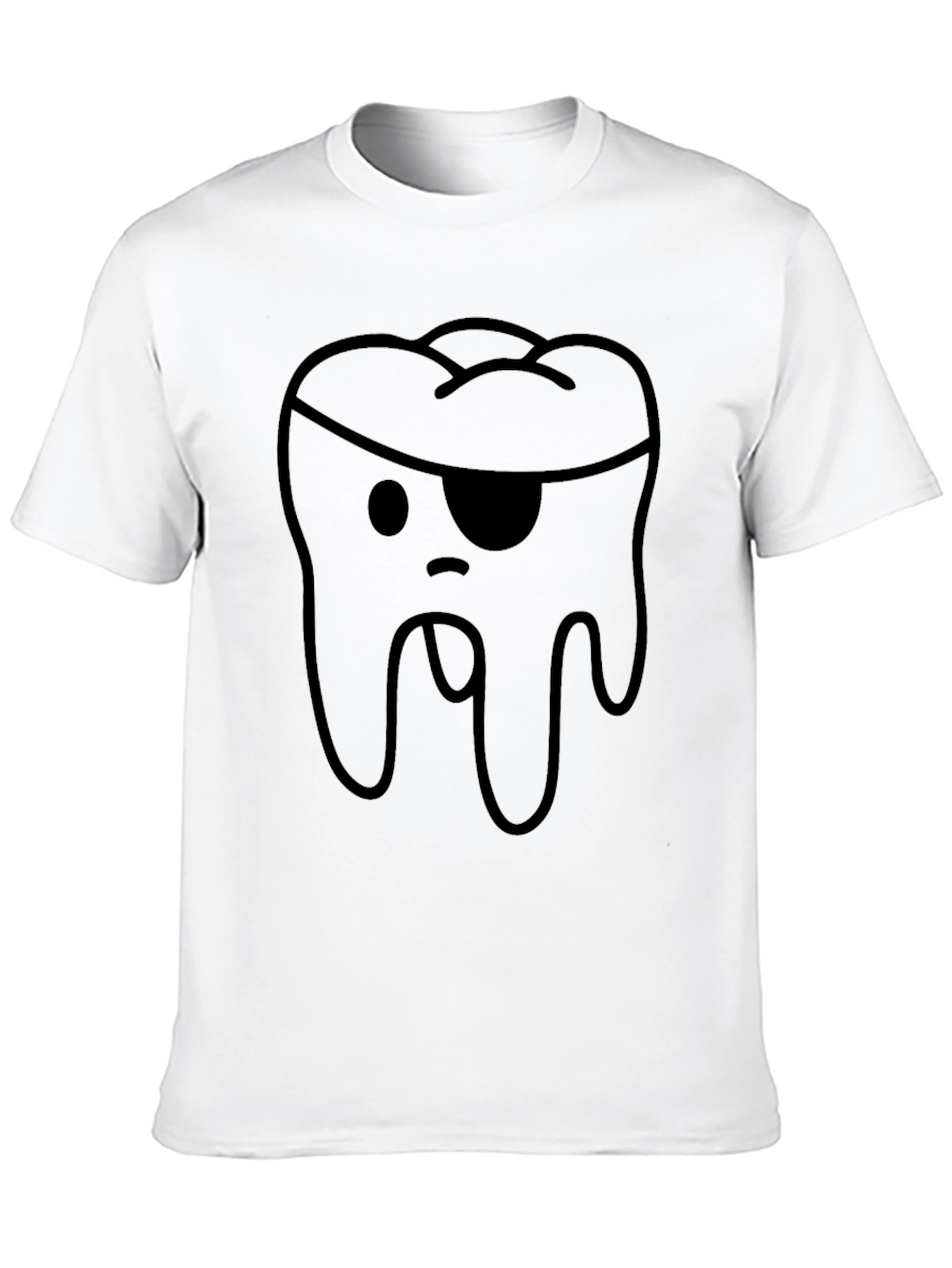 Pirate Tooth Graphic T-Shirt - Quirky Cotton Tee