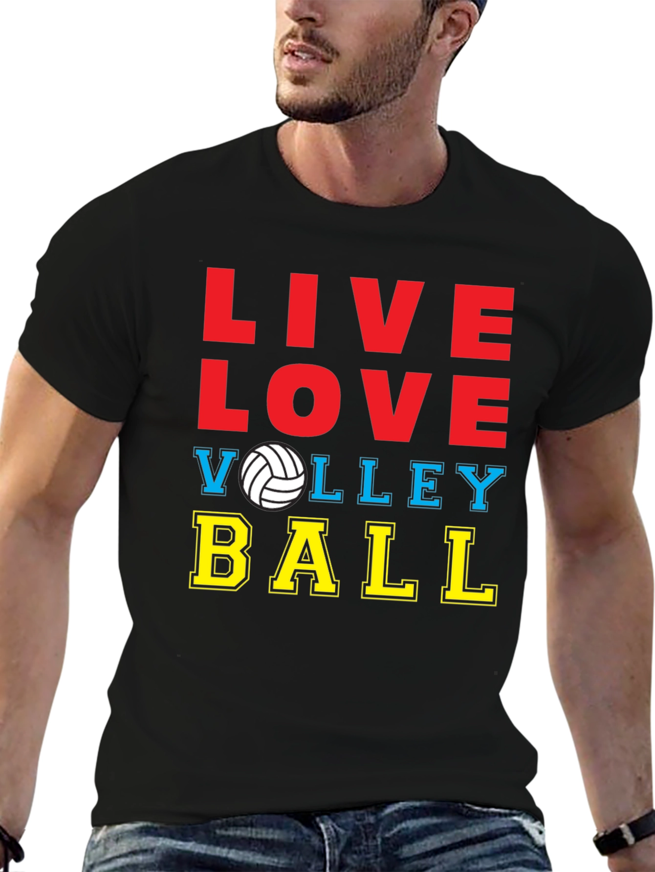 Live Love Volleyball Graphic T-Shirt
