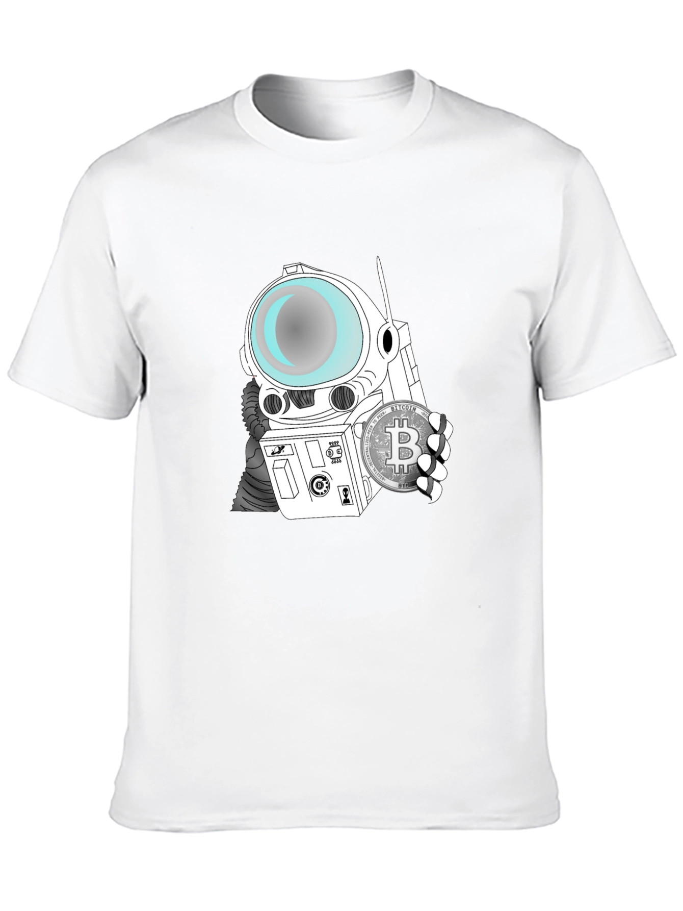 Bitcoin Astronaut T-Shirt - Crypto Space Tee