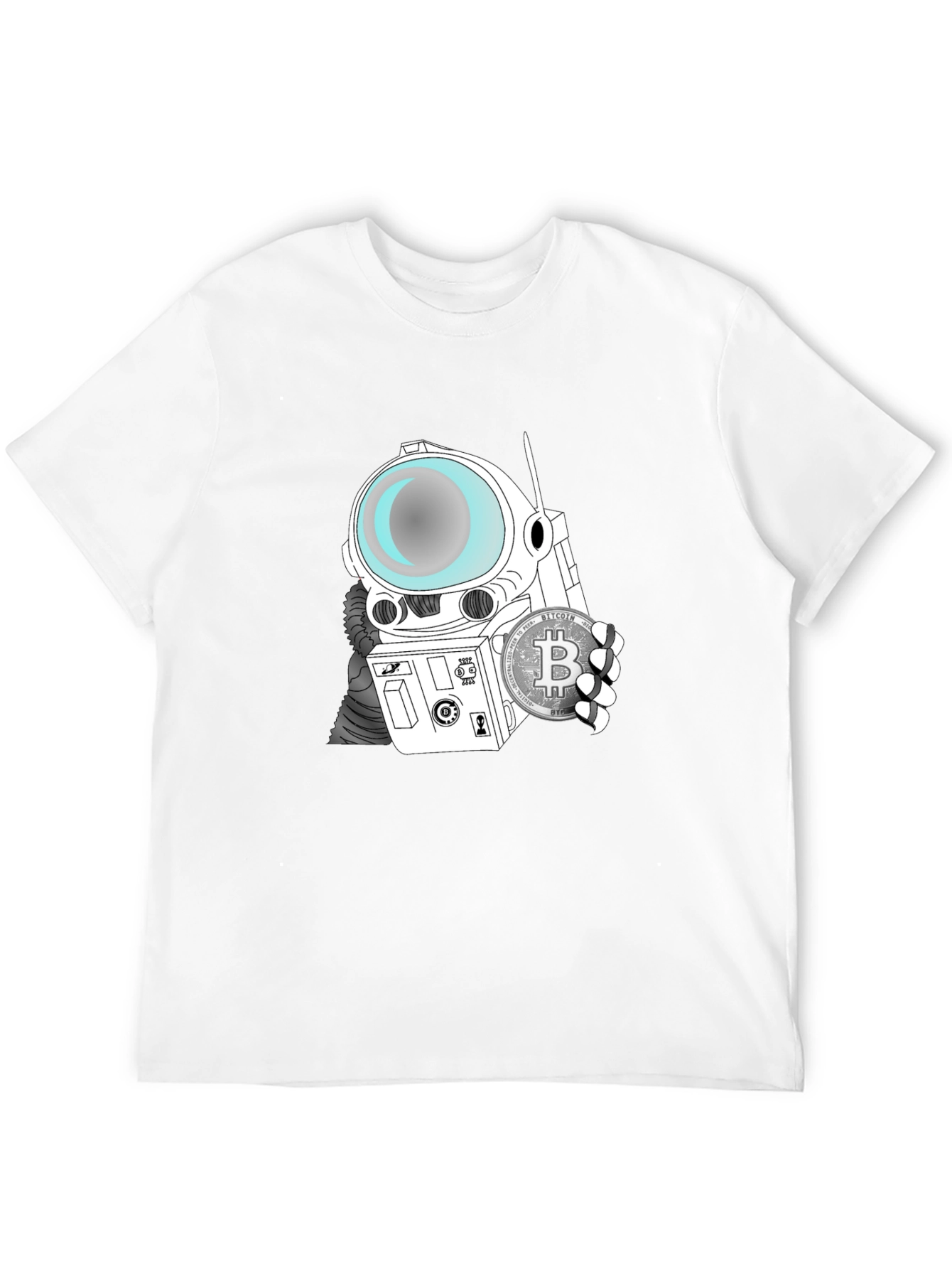 Bitcoin Astronaut T-Shirt - Crypto Space Tee
