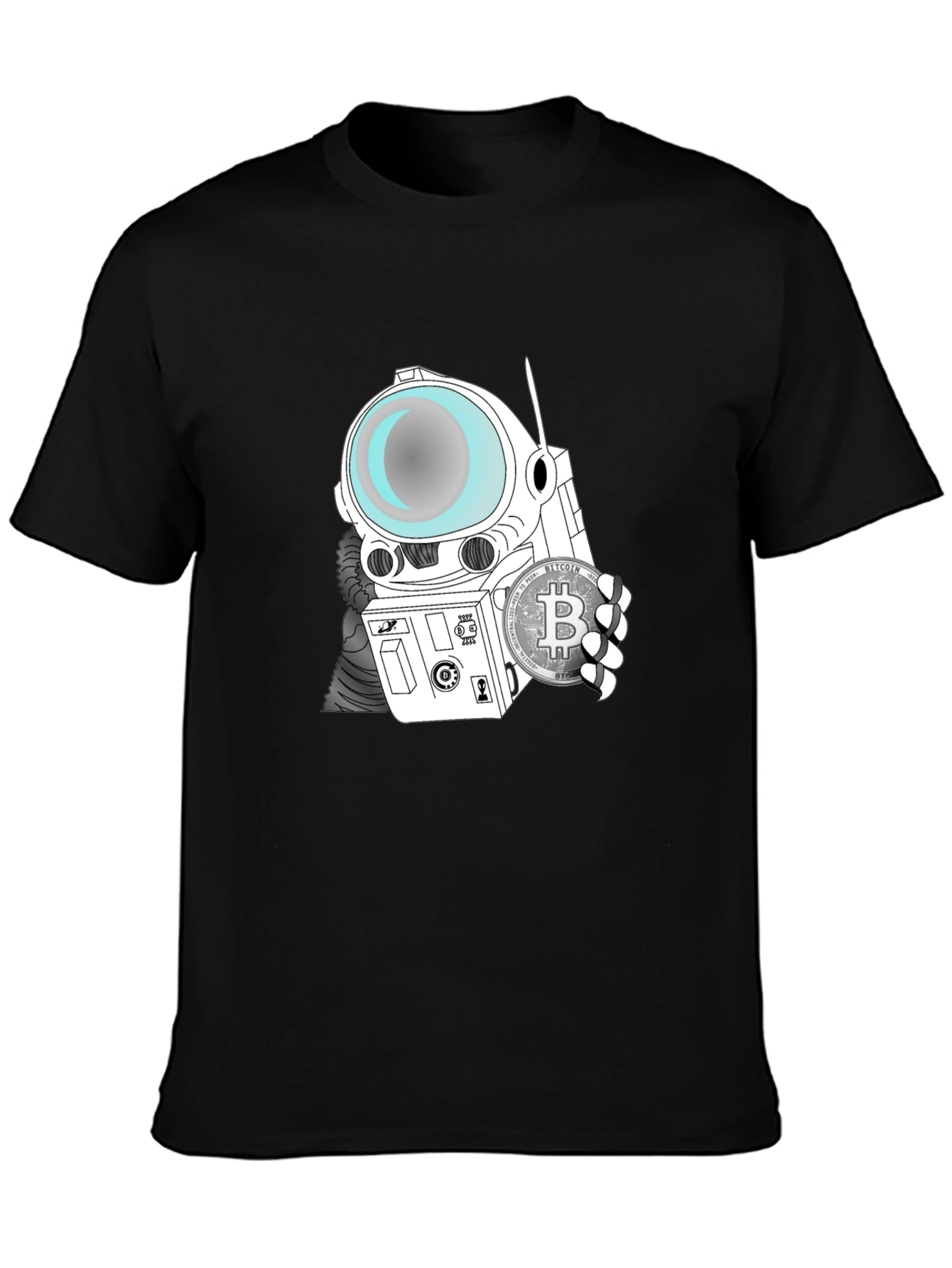 Bitcoin Astronaut T-Shirt - Crypto Space Tee