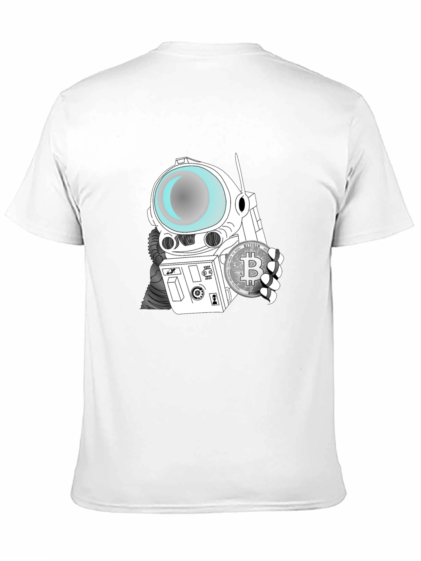 Bitcoin Astronaut T-Shirt - Crypto Space Tee