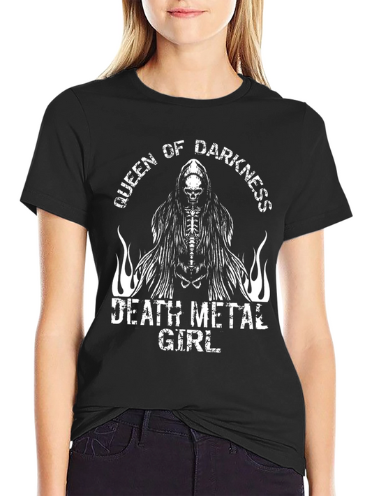 Queen of Darkness Graphic Tee - Death Metal Girl