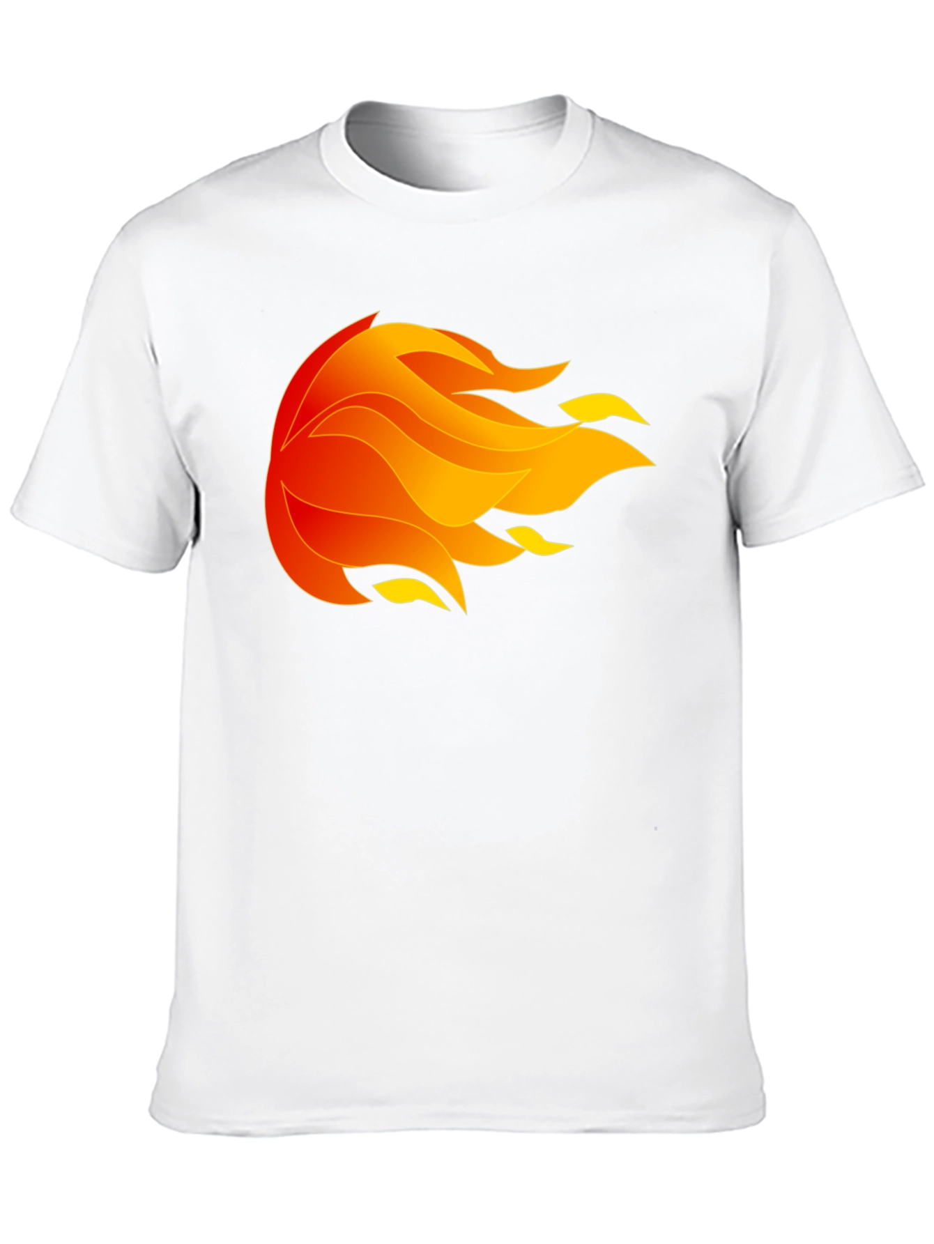 Fiery Orb Graphic Black T-Shirt