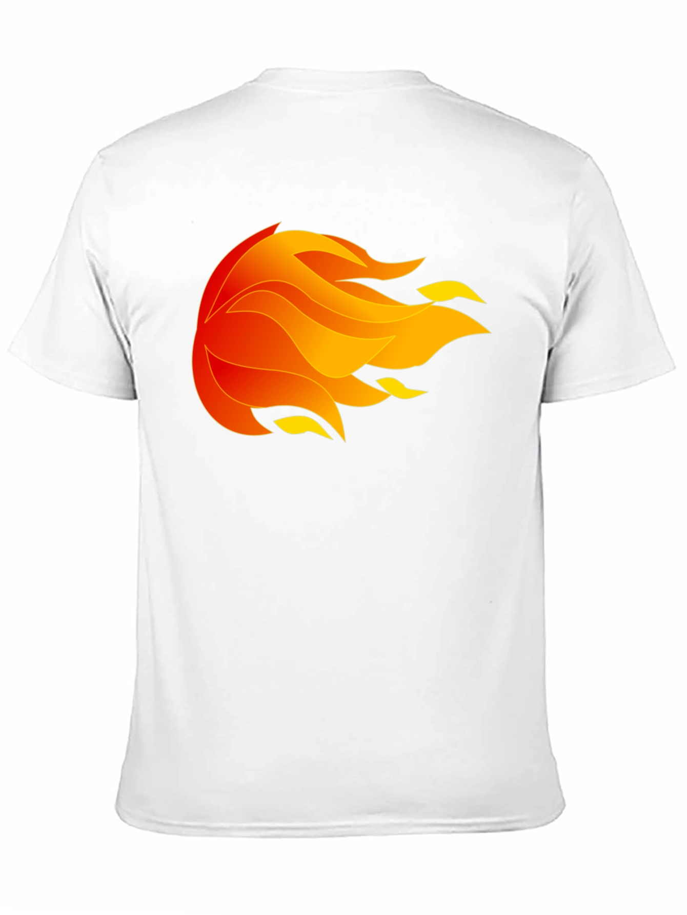 Fiery Orb Graphic Black T-Shirt