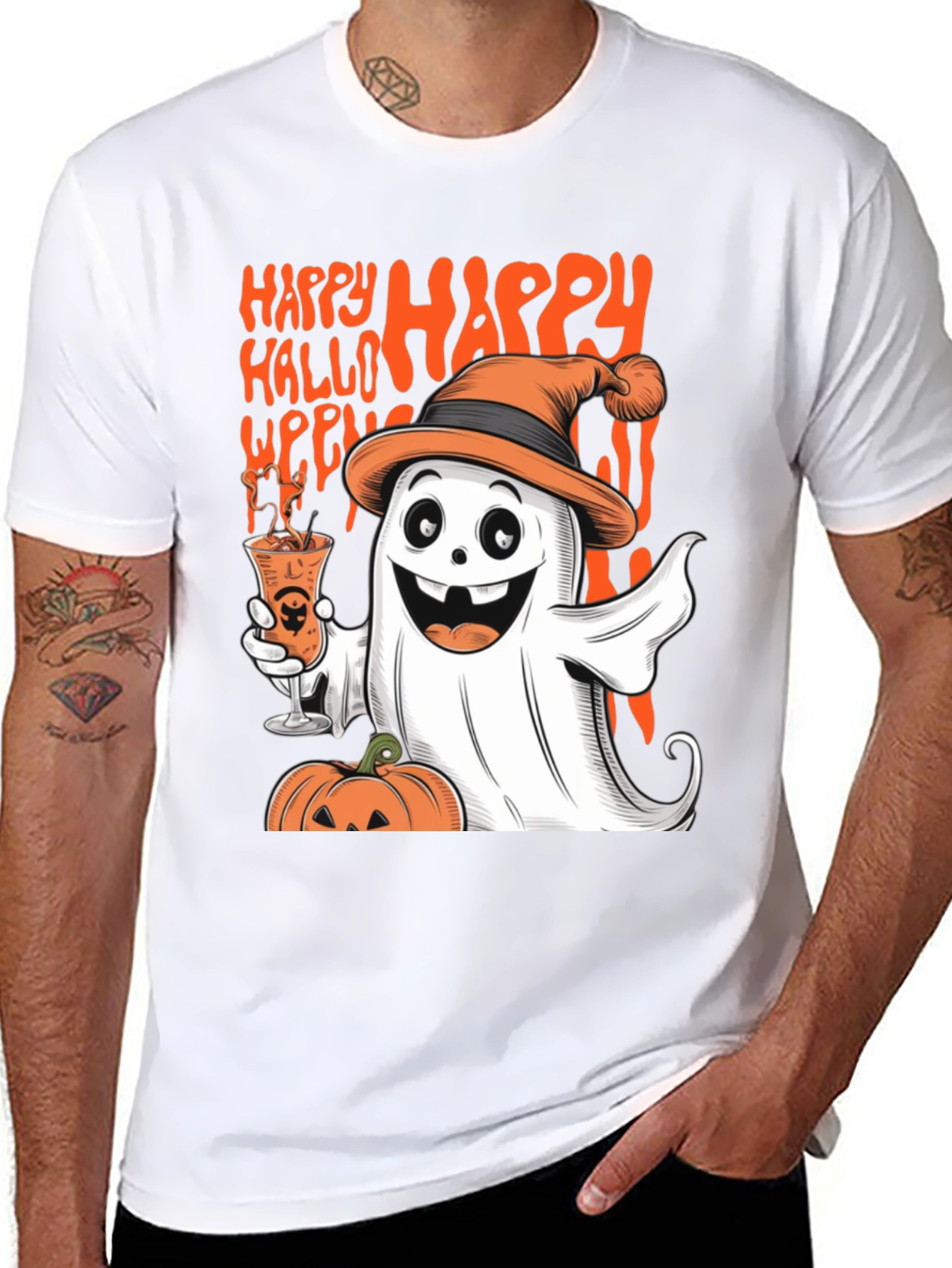 Happy Halloween Ghost T-Shirt
