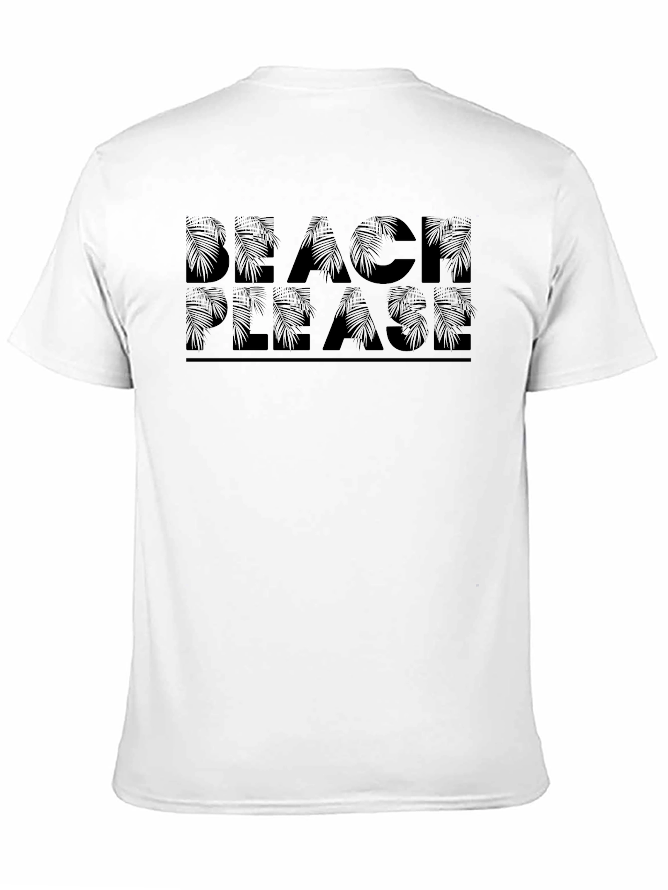Beach Please Graphic Tee - Tropical Design