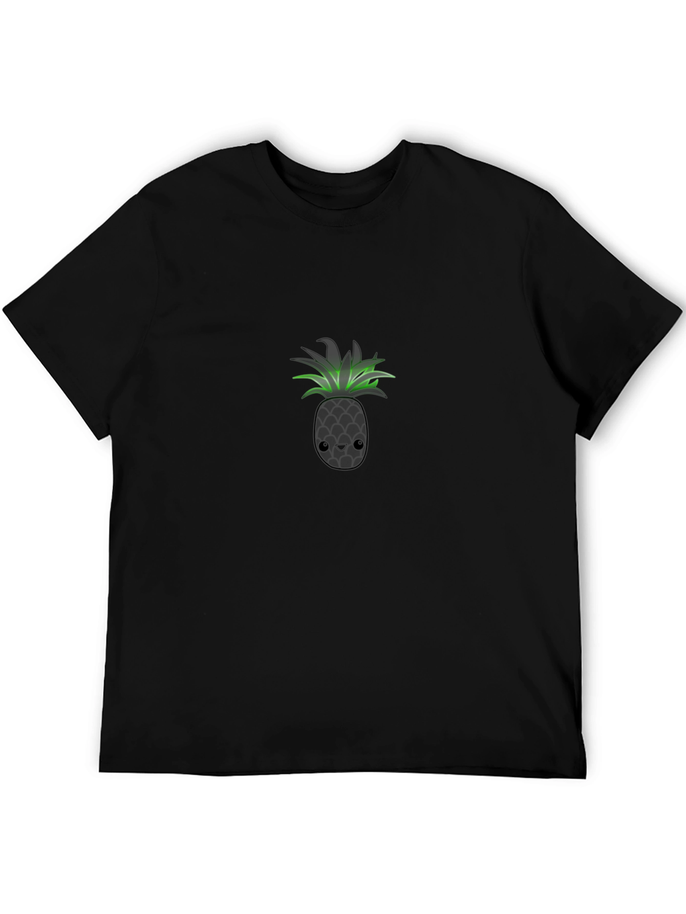 Pineapple Graphic Black T-Shirt