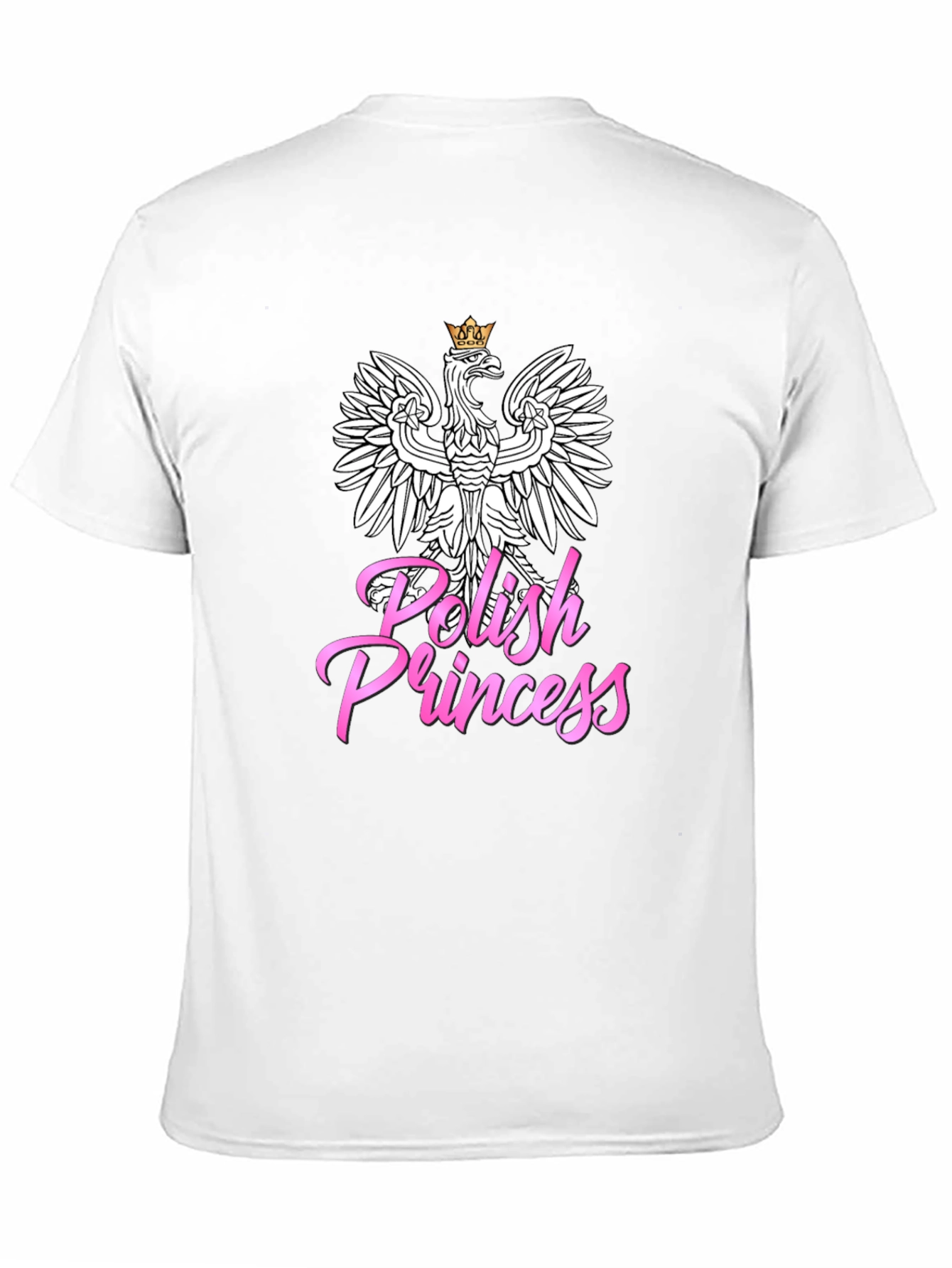 Polish Princess T-Shirt - Black Crew Neck Tee