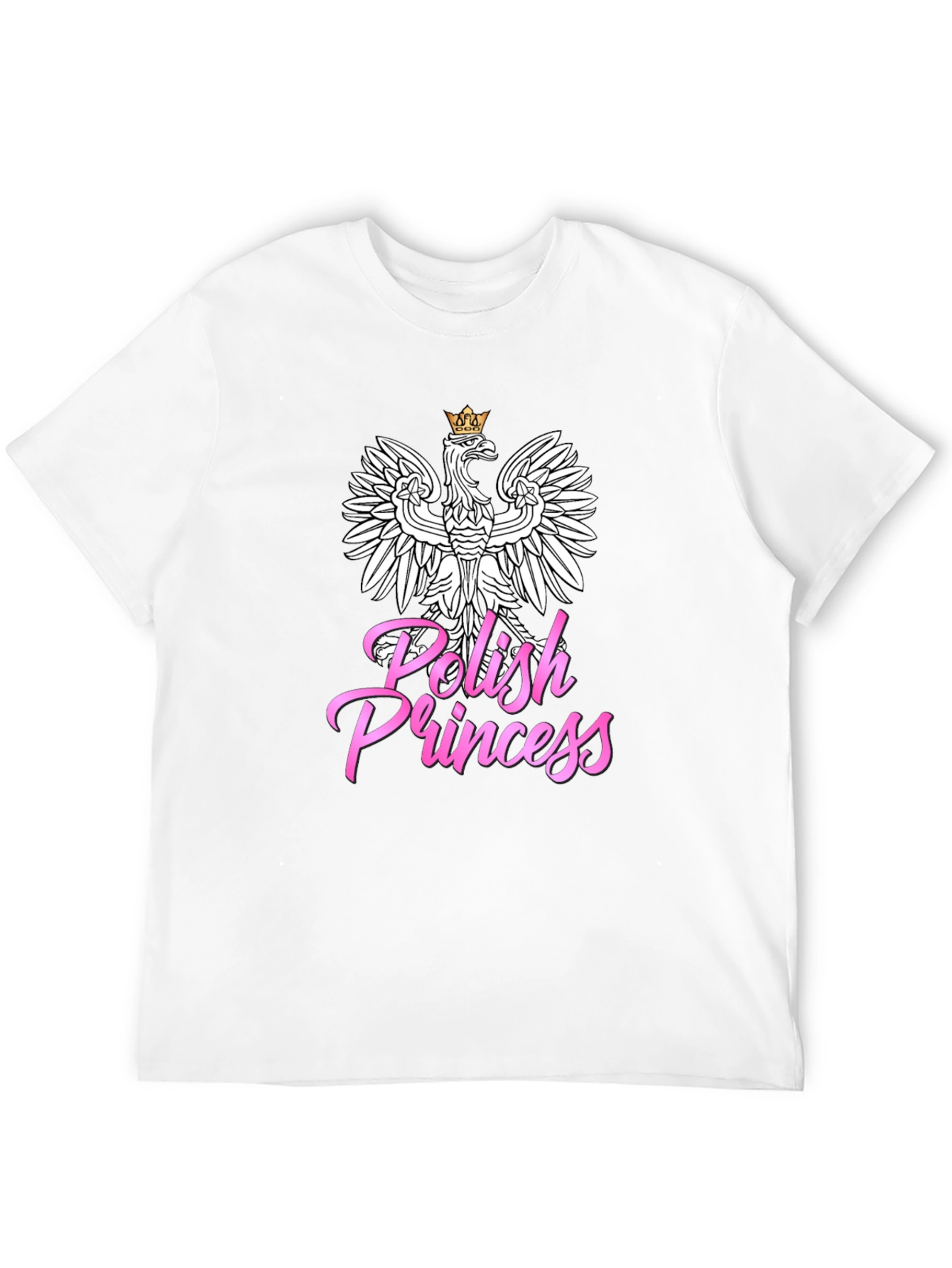 Polish Princess T-Shirt - Black Crew Neck Tee