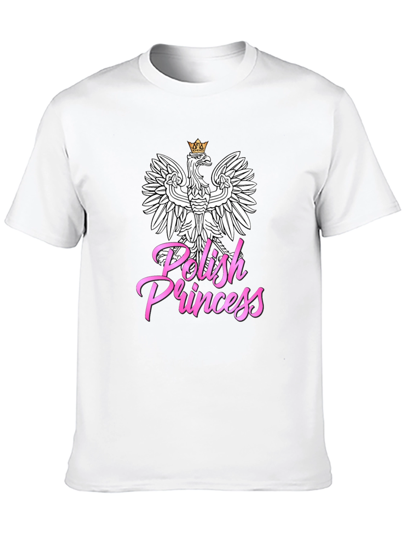Polish Princess T-Shirt - Black Crew Neck Tee
