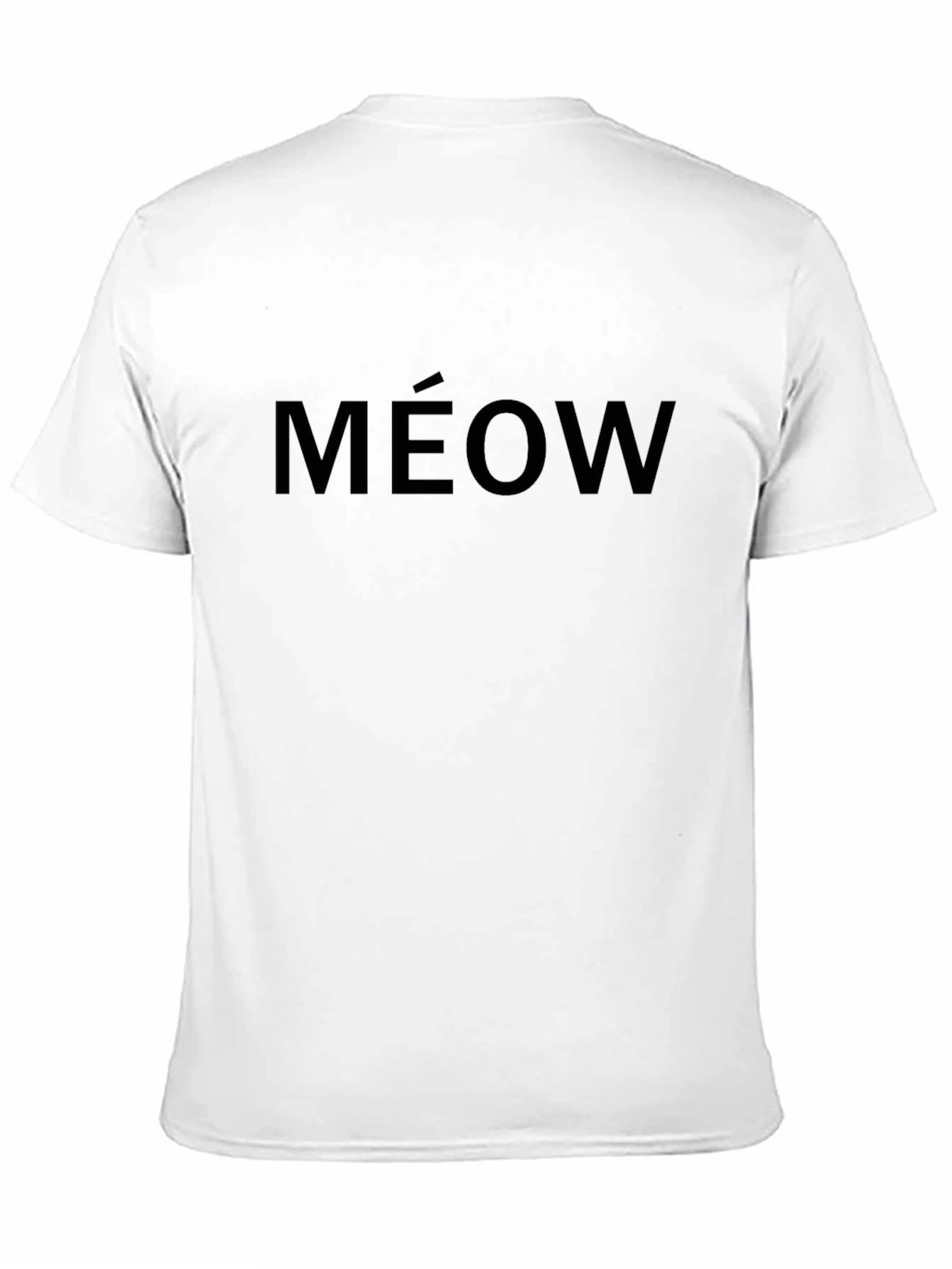 Mens Black MÉOW Graphic Tee - Cat Lover