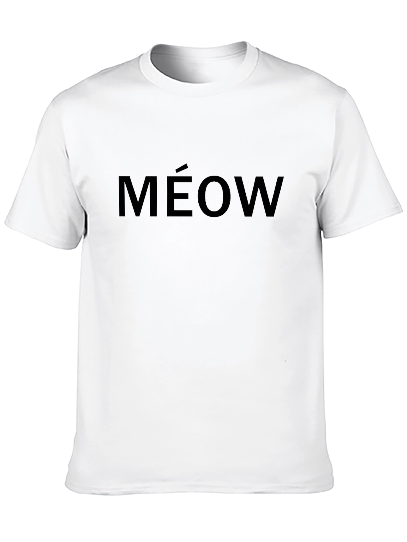 Mens Black MÉOW Graphic Tee - Cat Lover
