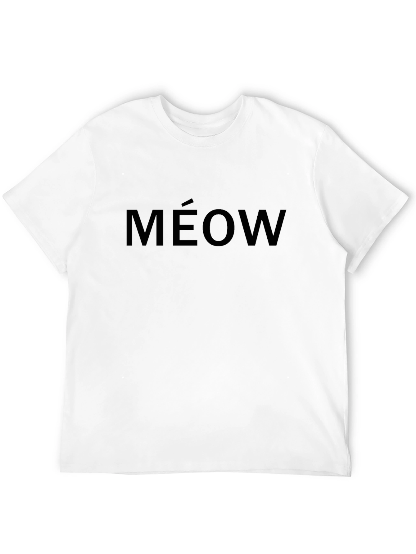 Mens Black MÉOW Graphic Tee - Cat Lover