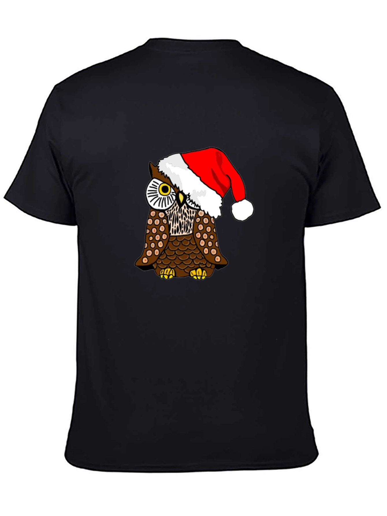 Festive Owl Tee - Holiday Novelty Shirt