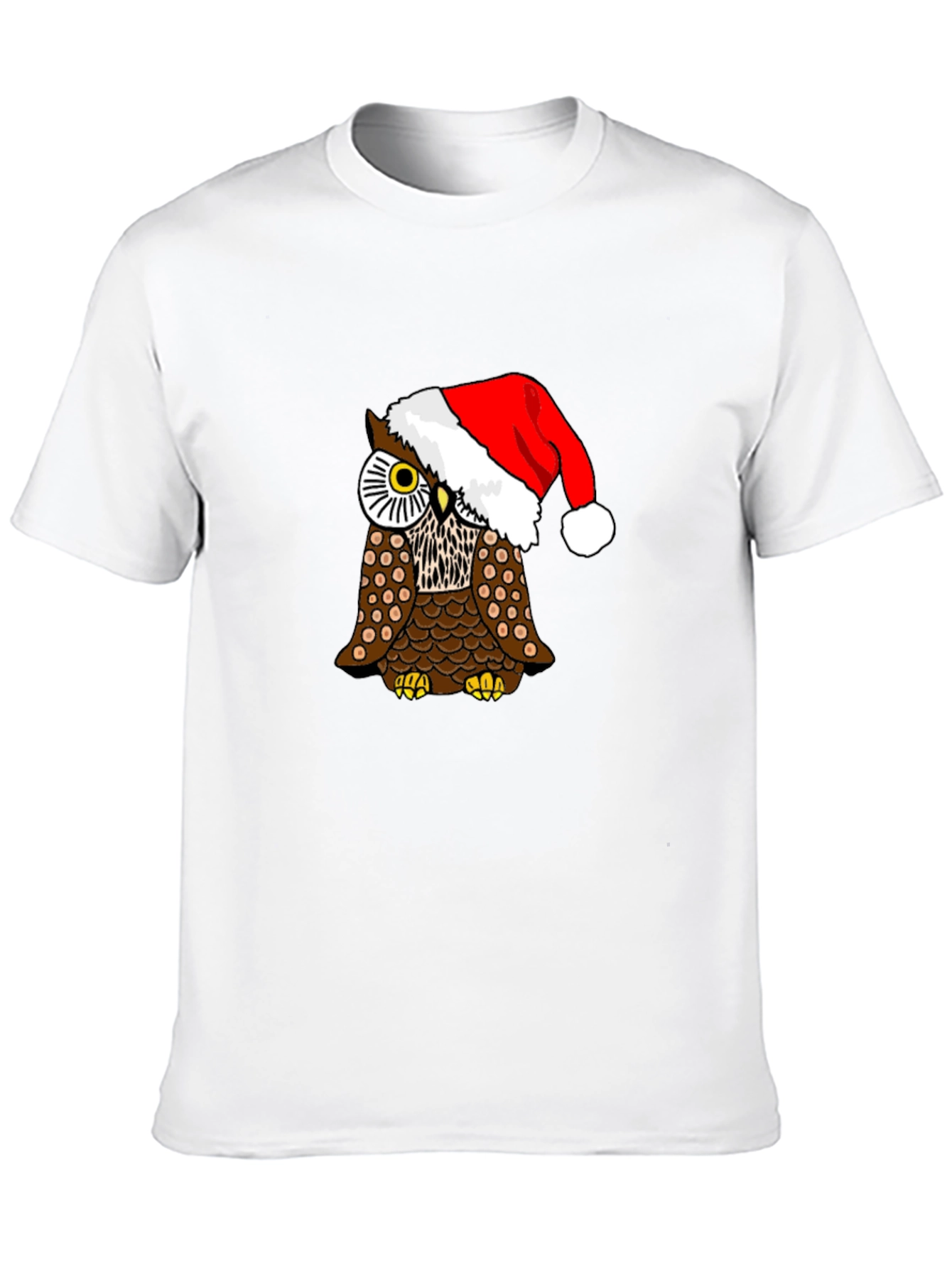 Festive Owl Tee - Holiday Novelty Shirt