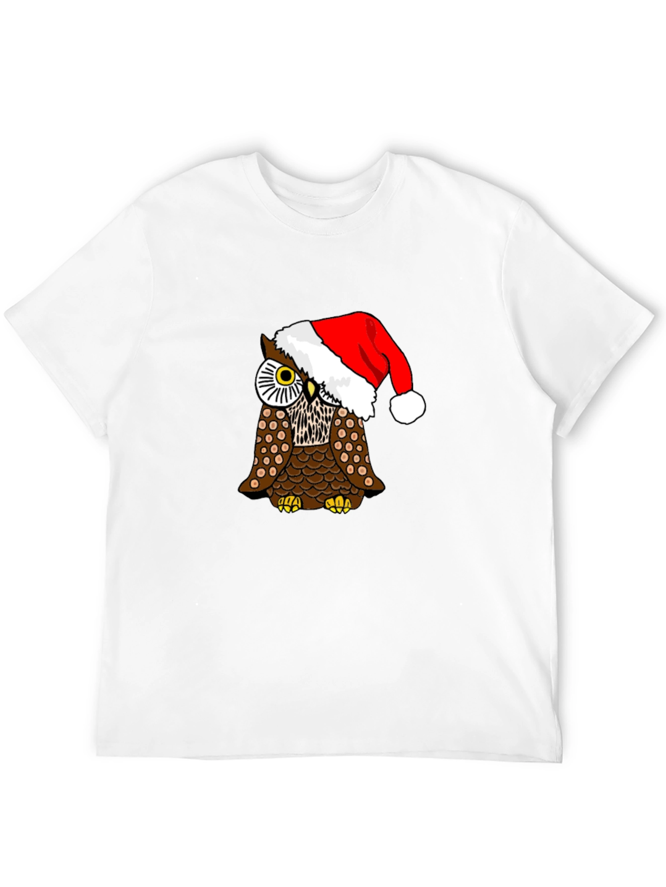 Festive Owl Tee - Holiday Novelty Shirt