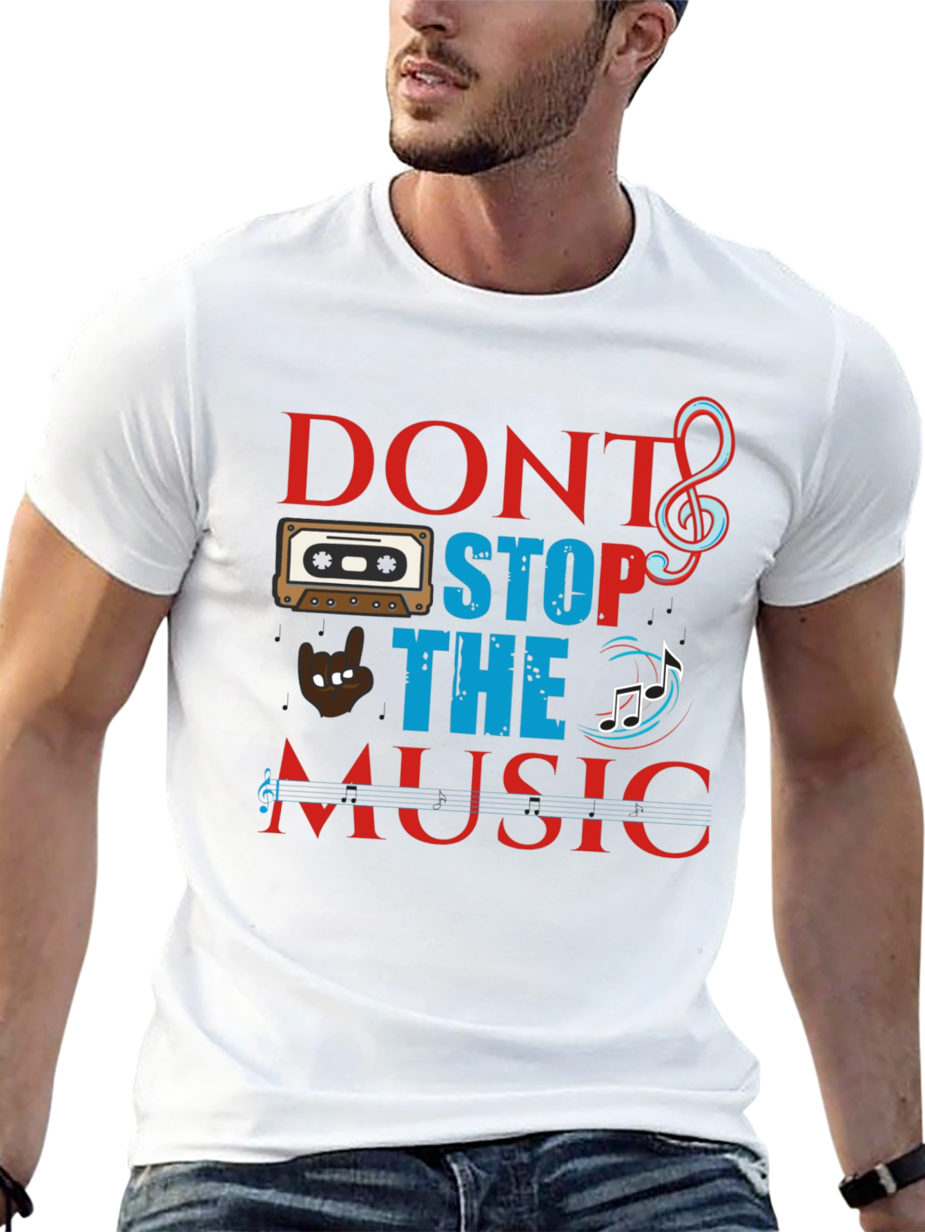 Dont Stop The Music Graphic Tee