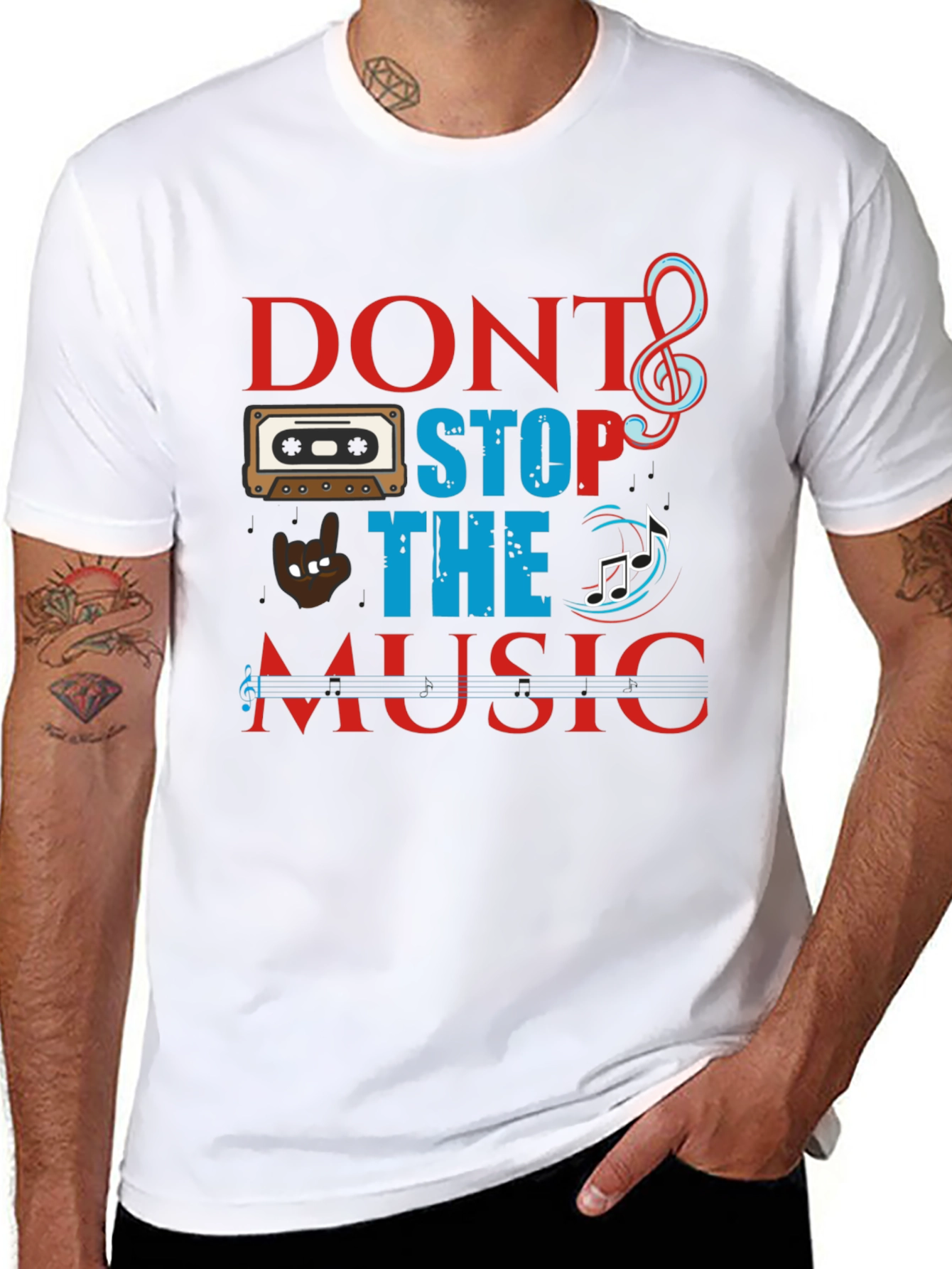 Dont Stop The Music Graphic Tee