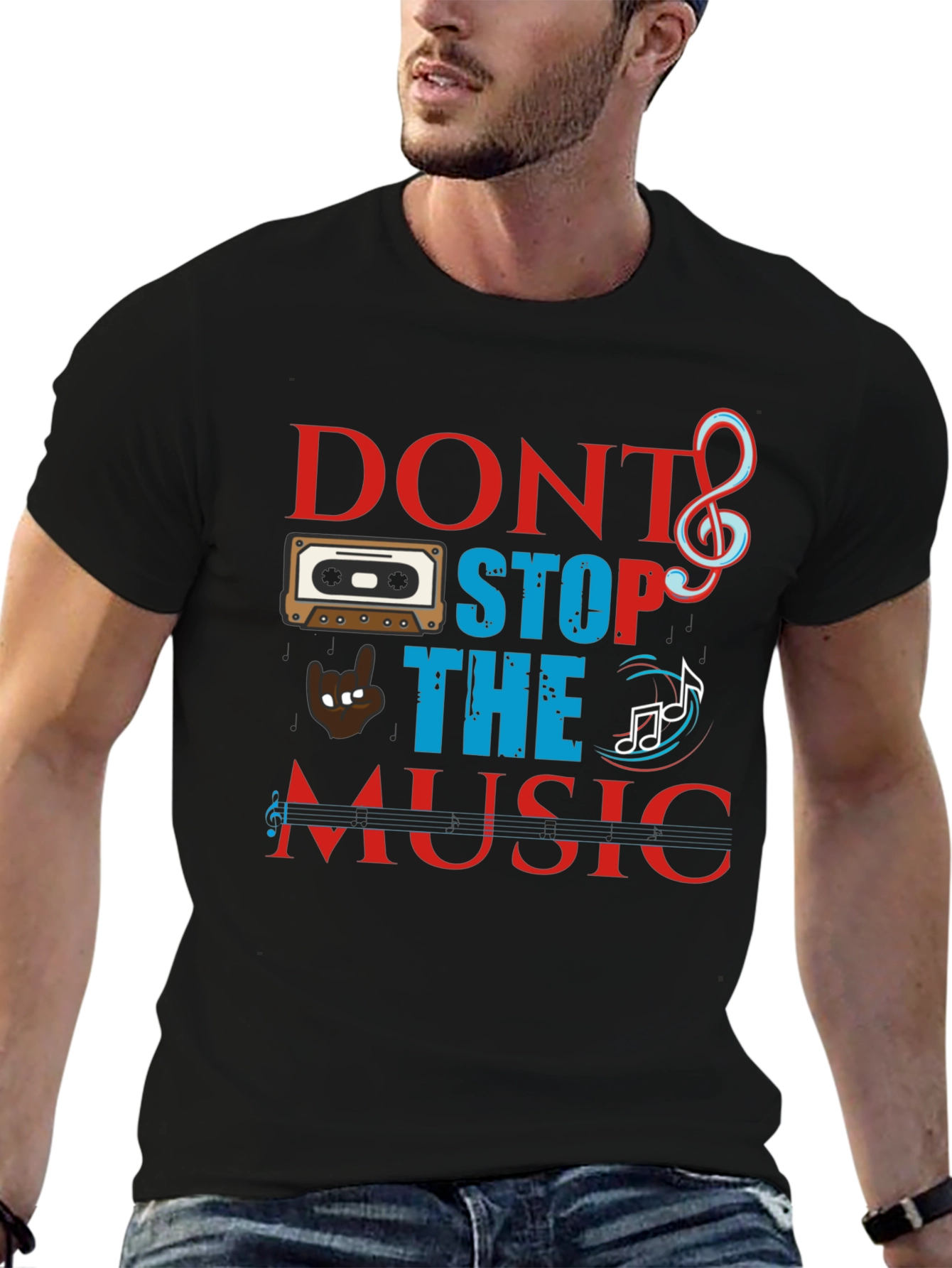 Dont Stop The Music Graphic Tee