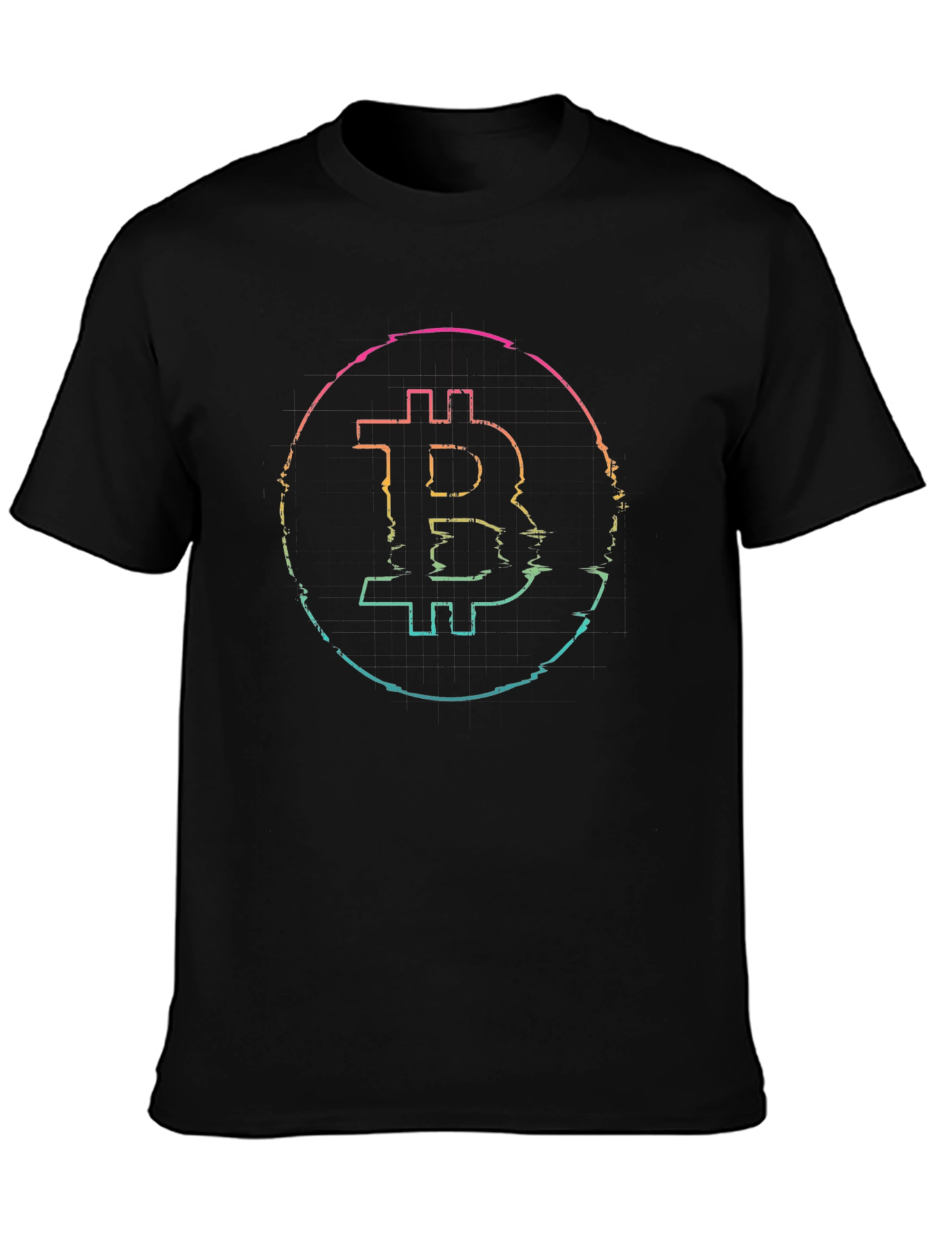Bitcoin Glitch Tee - Crypto Currency T-Shirt