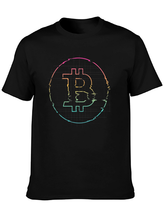 Bitcoin Glitch Tee - Crypto Currency T-Shirt