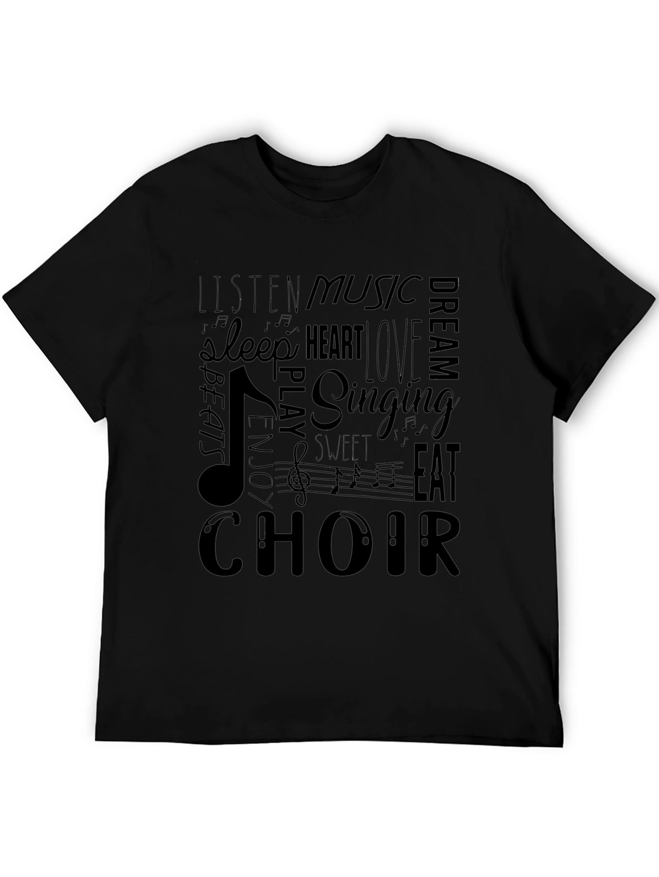 Music Lover T-Shirt - Choir Singing Beats Design