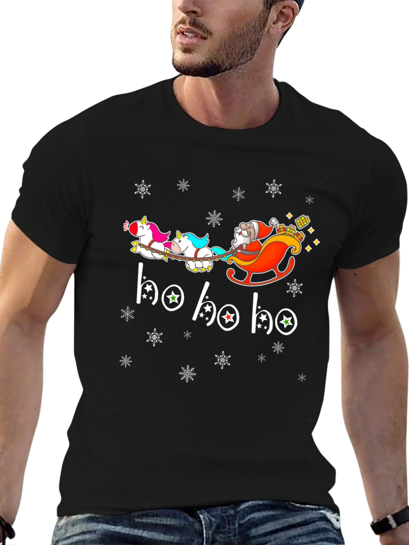 Santa Unicorn Christmas T-Shirt