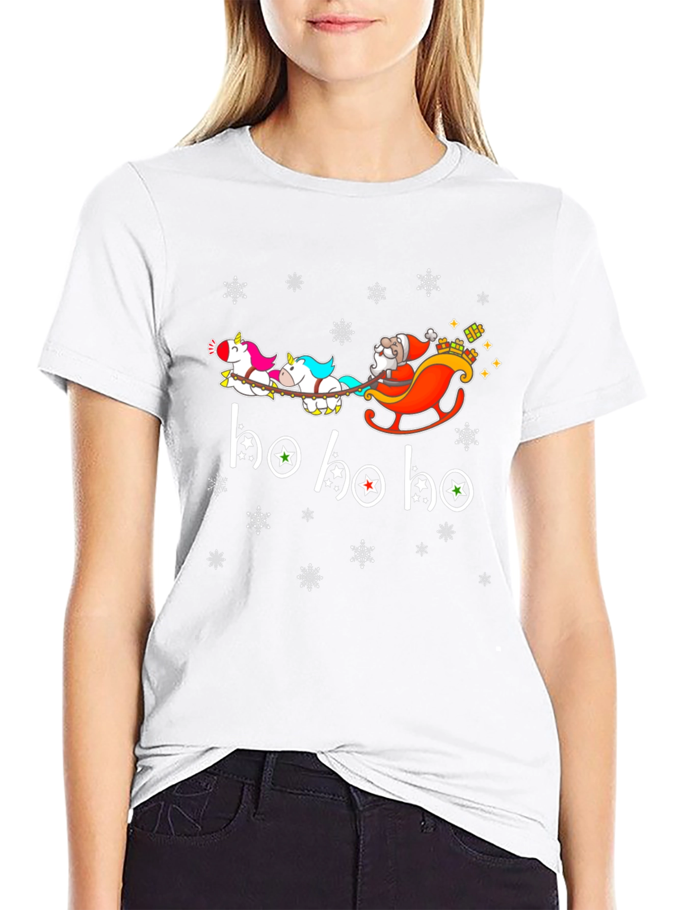 Santa Unicorn Christmas T-Shirt