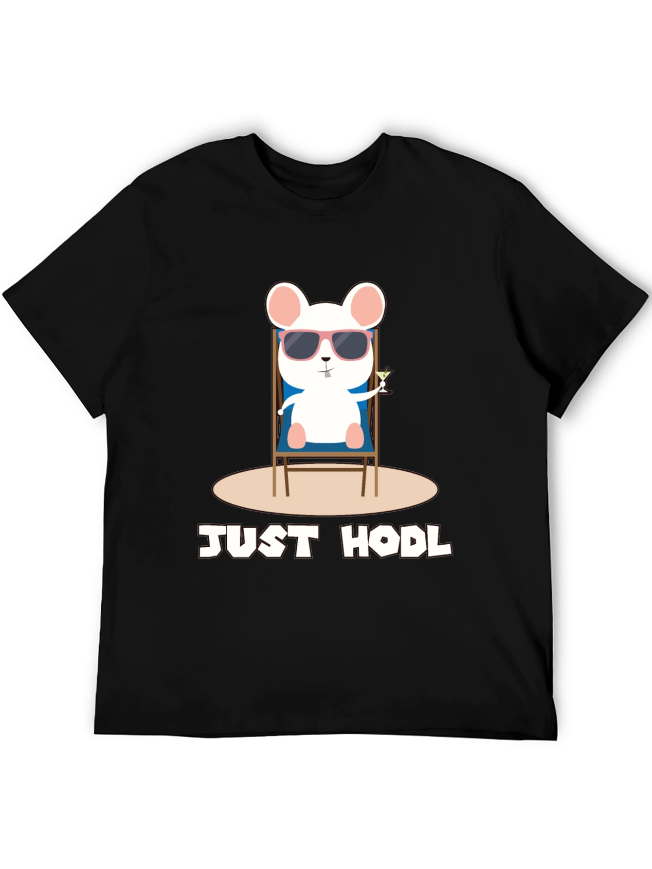 Just Hodl T-Shirt - Chill Crypto Mouse