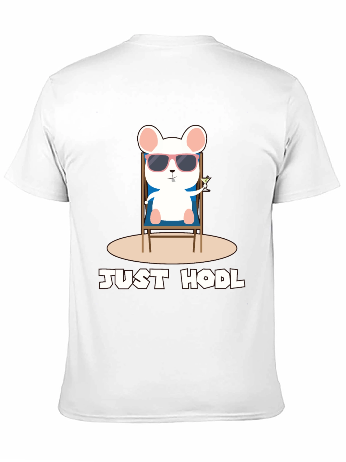 Just Hodl T-Shirt - Chill Crypto Mouse