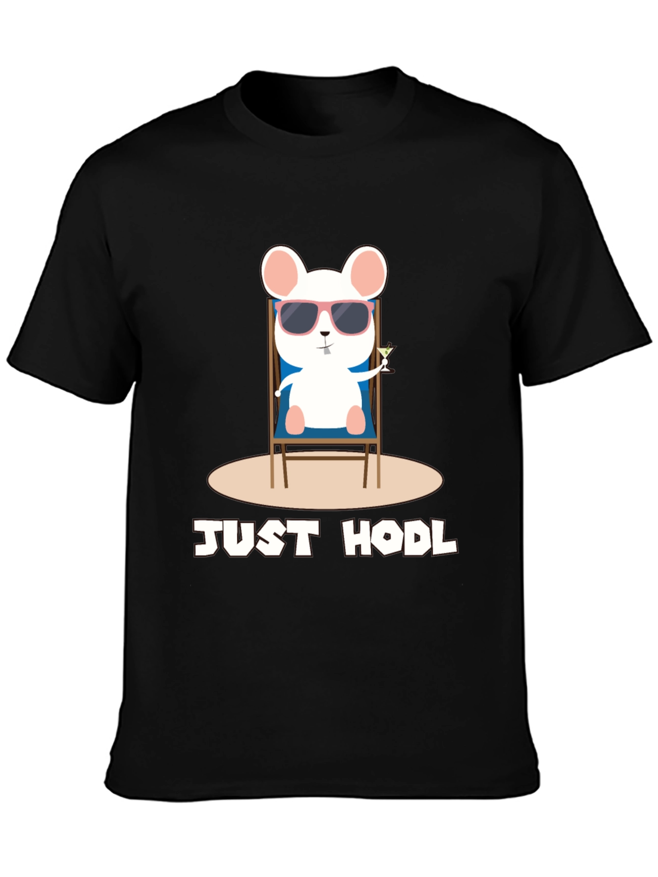 Just Hodl T-Shirt - Chill Crypto Mouse