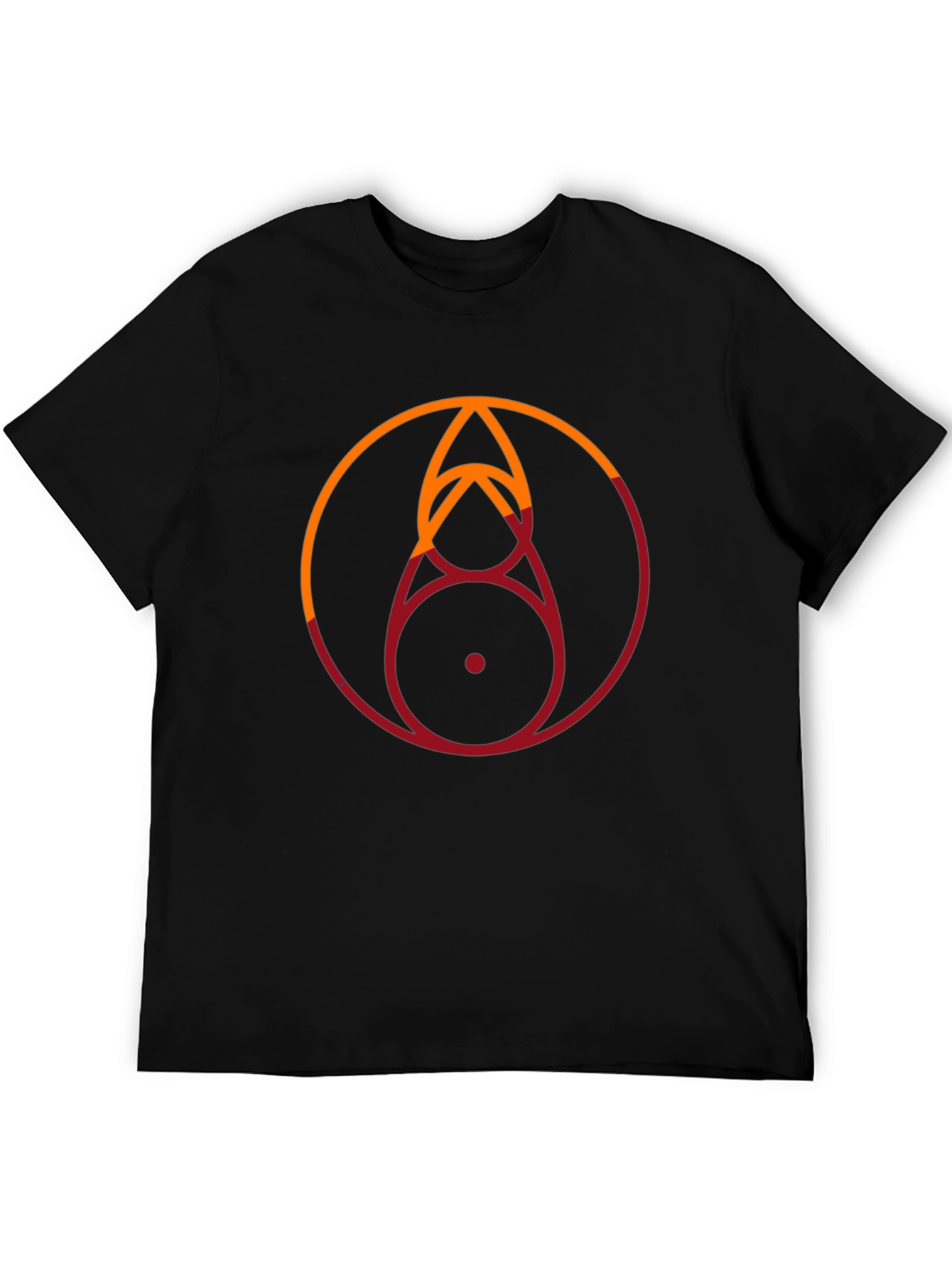 Geometric Circle Graphic Tee - Stylish Modern Design
