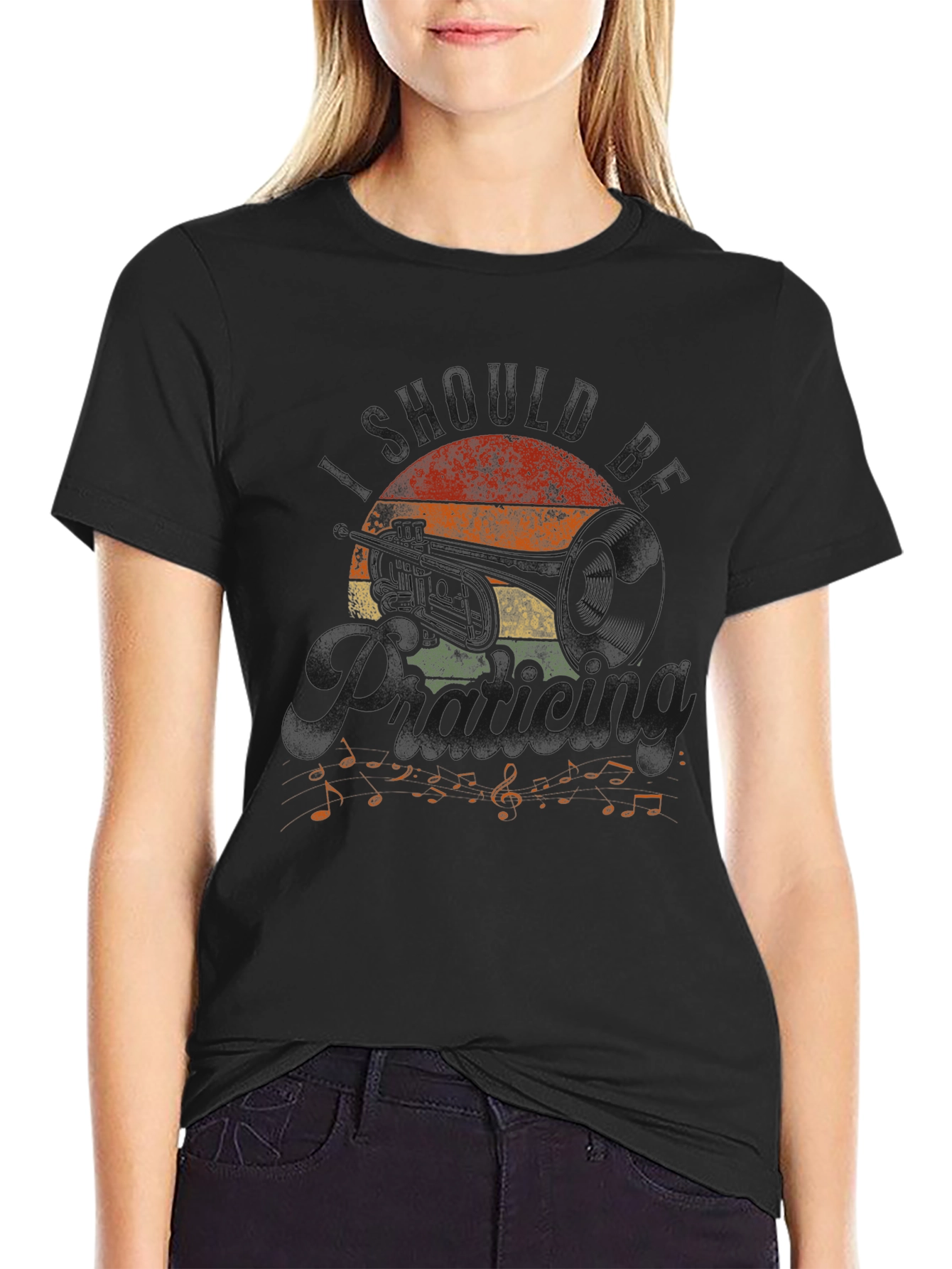 Retro Trombone Music T-Shirt