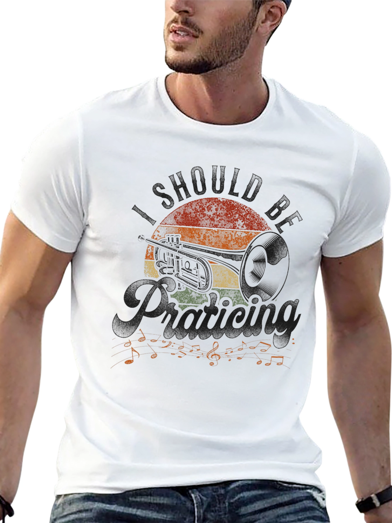 Retro Trombone Music T-Shirt