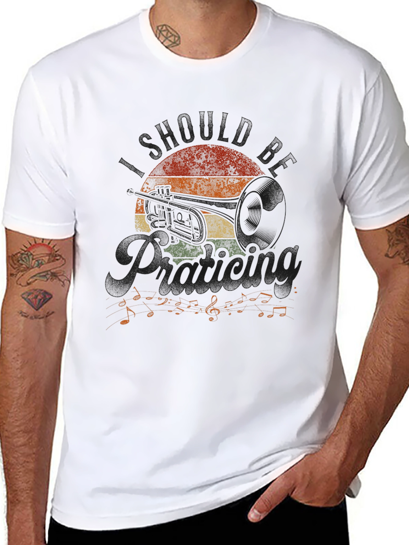 Retro Trombone Music T-Shirt