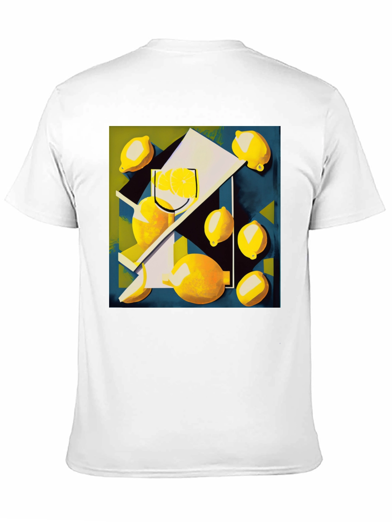 Abstract Lemon Art Graphic T-Shirt