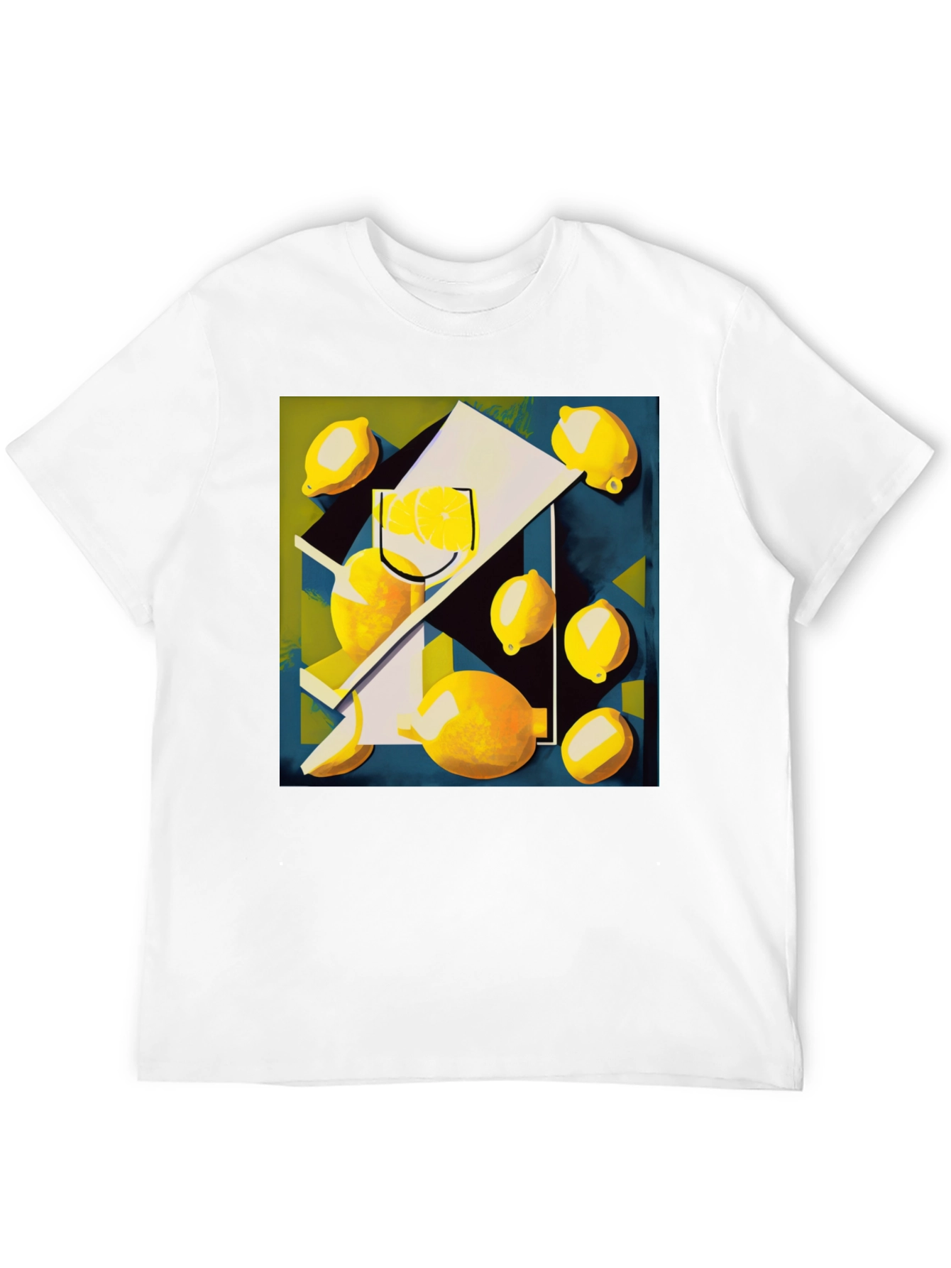Abstract Lemon Art Graphic T-Shirt