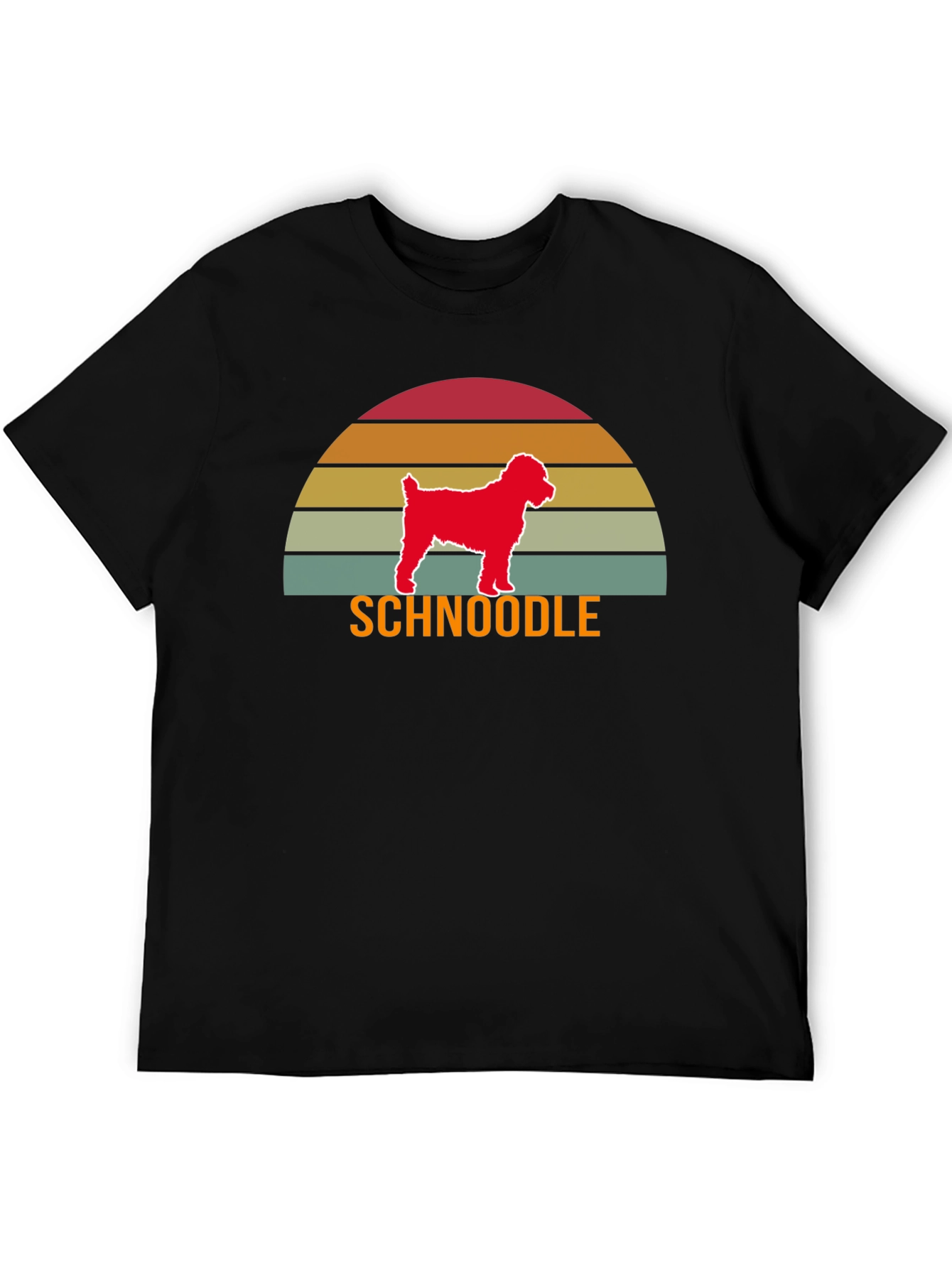 Schnoodle Sunset T-Shirt - Dog Lover Tee