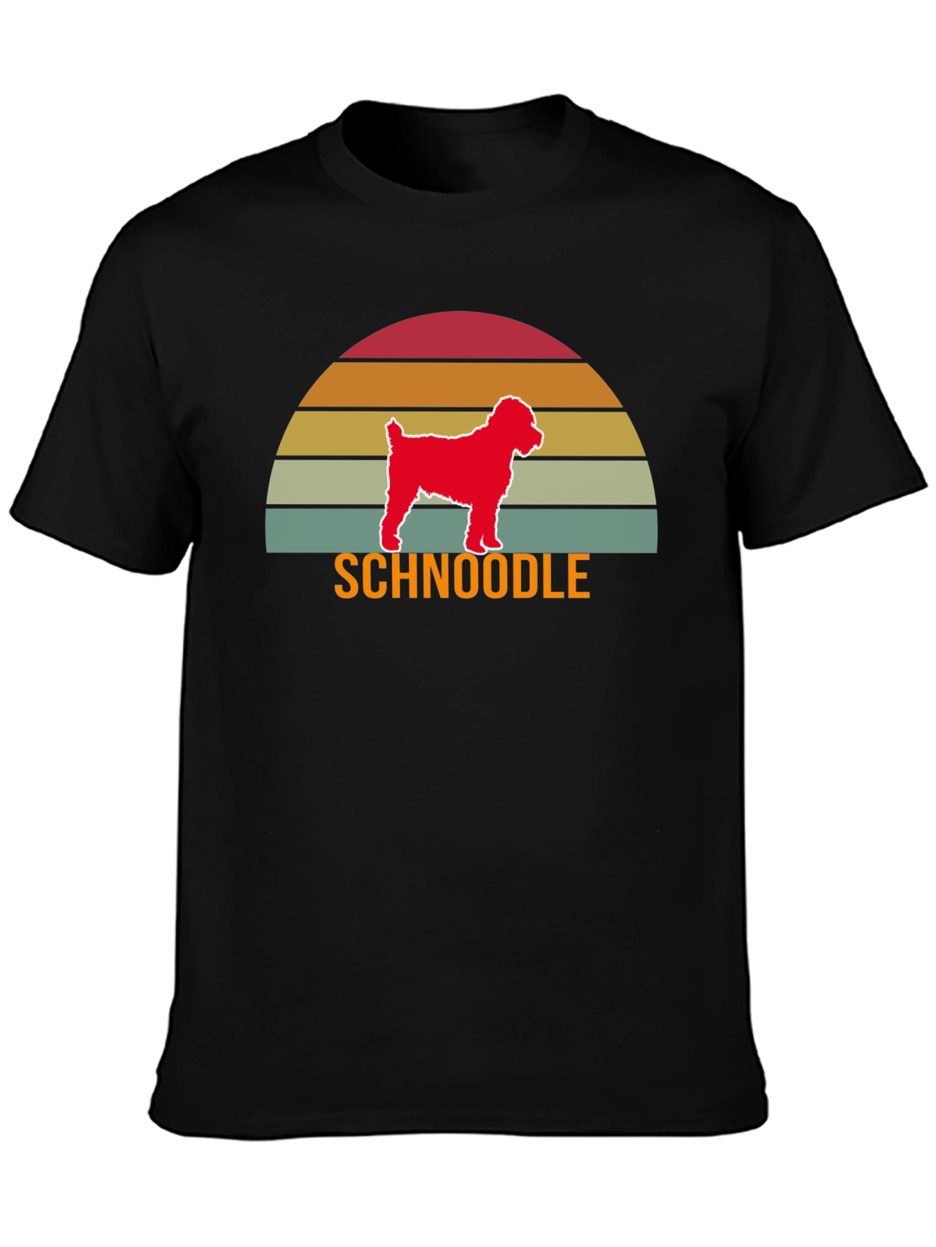Schnoodle Sunset T-Shirt - Dog Lover Tee