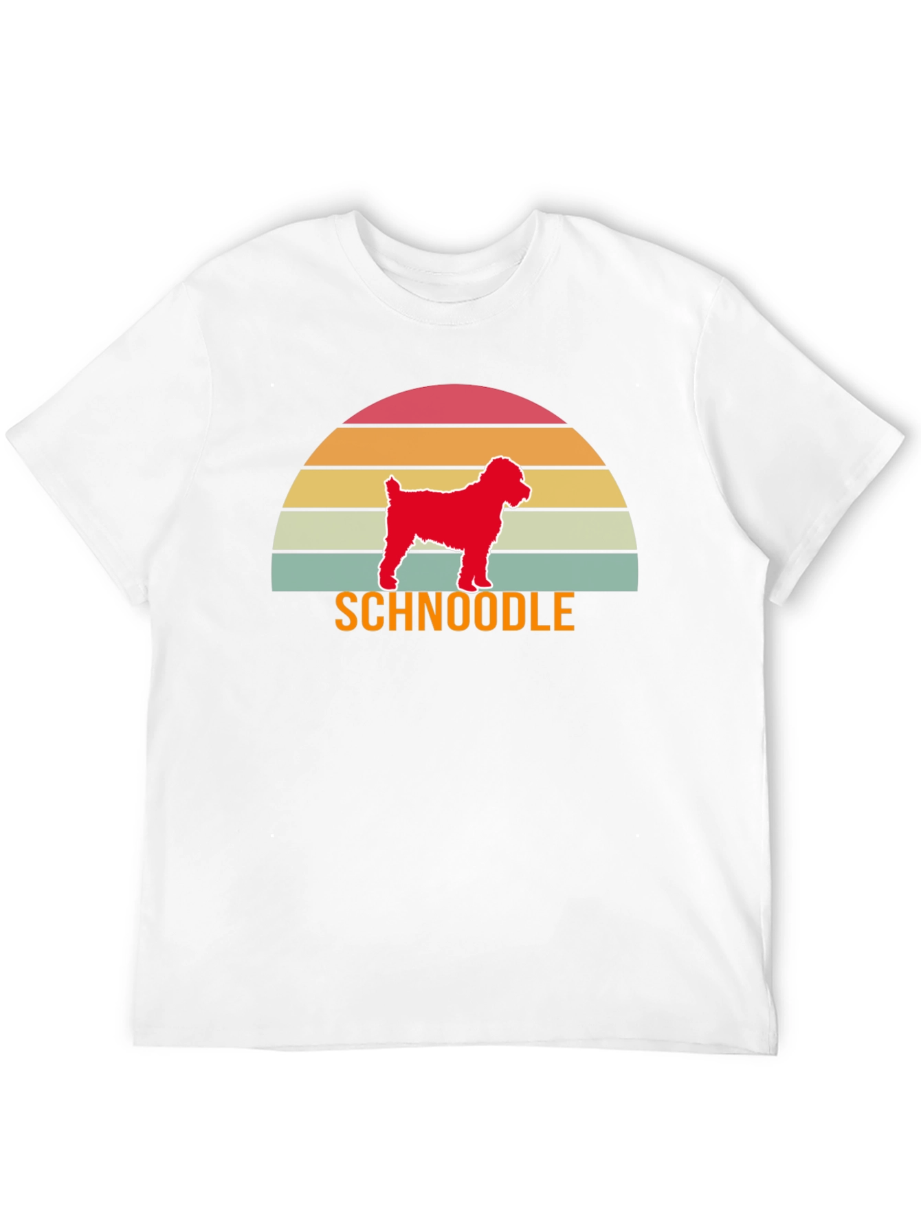 Schnoodle Sunset T-Shirt - Dog Lover Tee