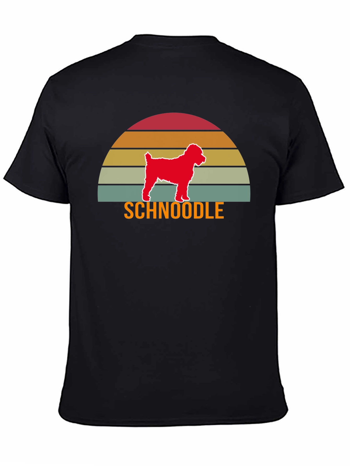 Schnoodle Sunset T-Shirt - Dog Lover Tee