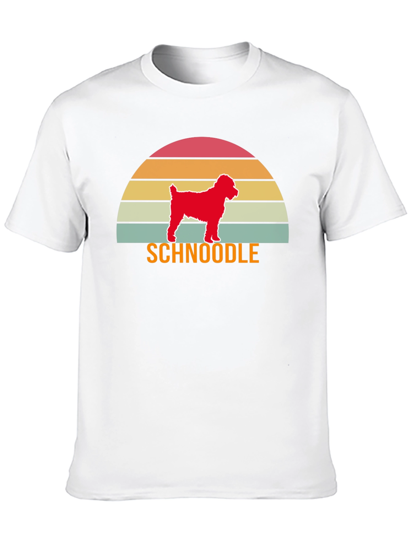 Schnoodle Sunset T-Shirt - Dog Lover Tee